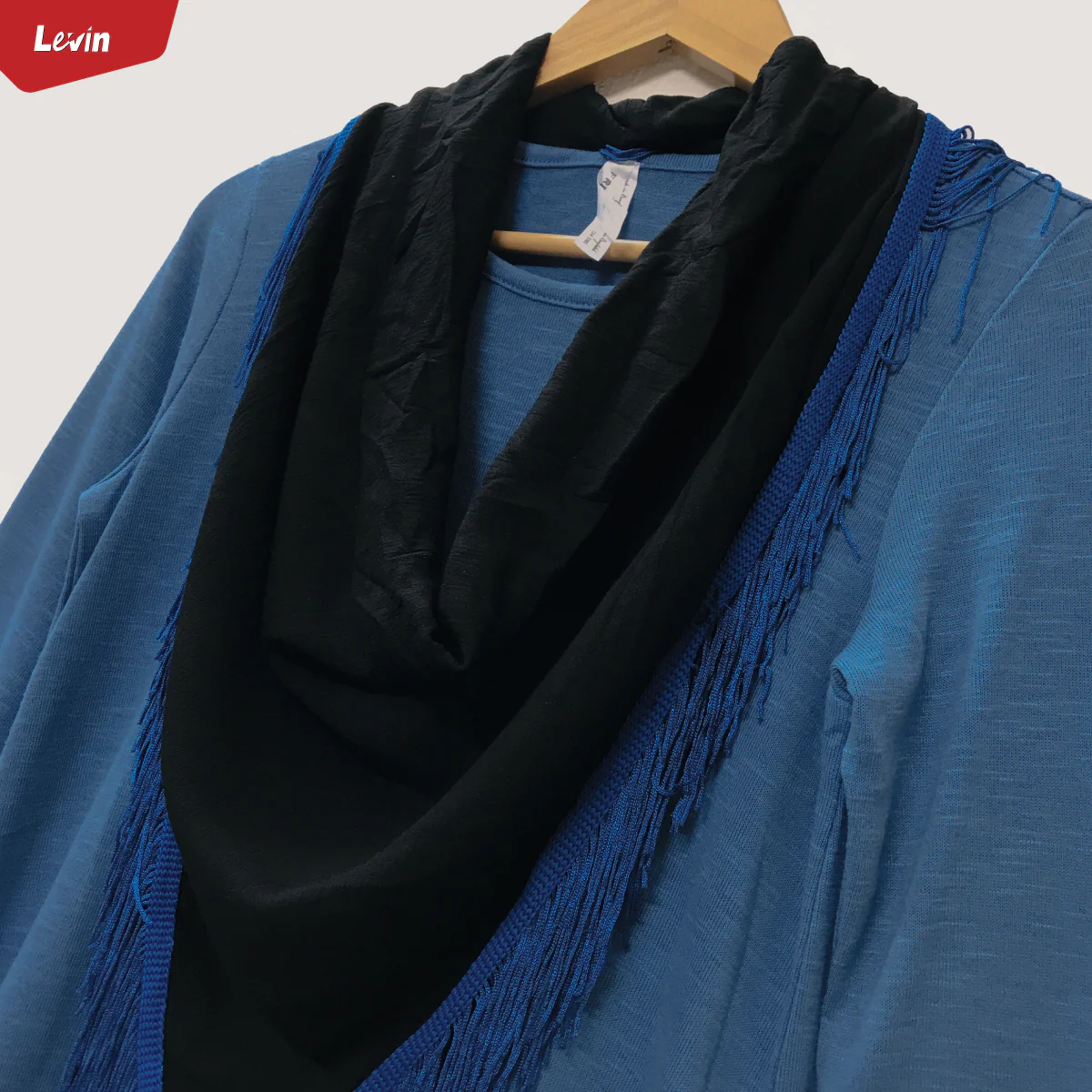 Women's Casual Cotton Long Sleeve Fringe Hem Solid T-Shirt - Image 7