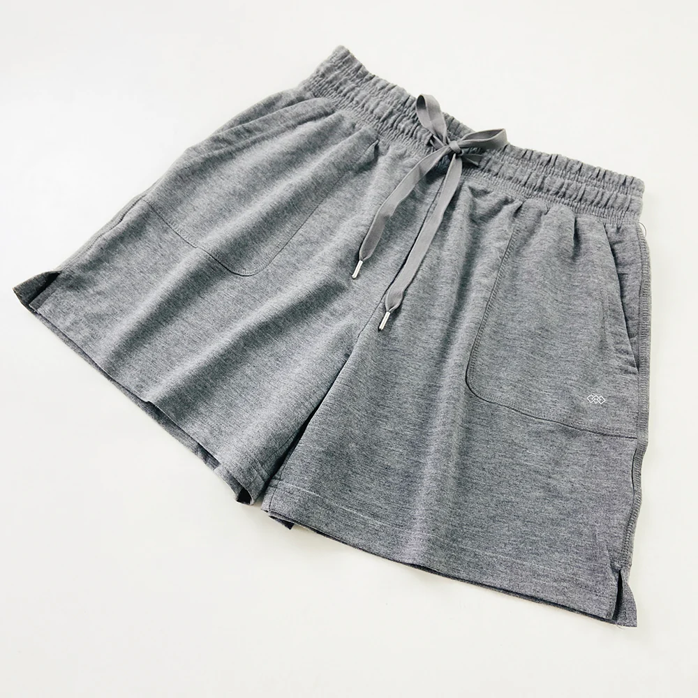 Womens Casual Drawstring Waistbelt Cotton Terry Shorts - Image 18
