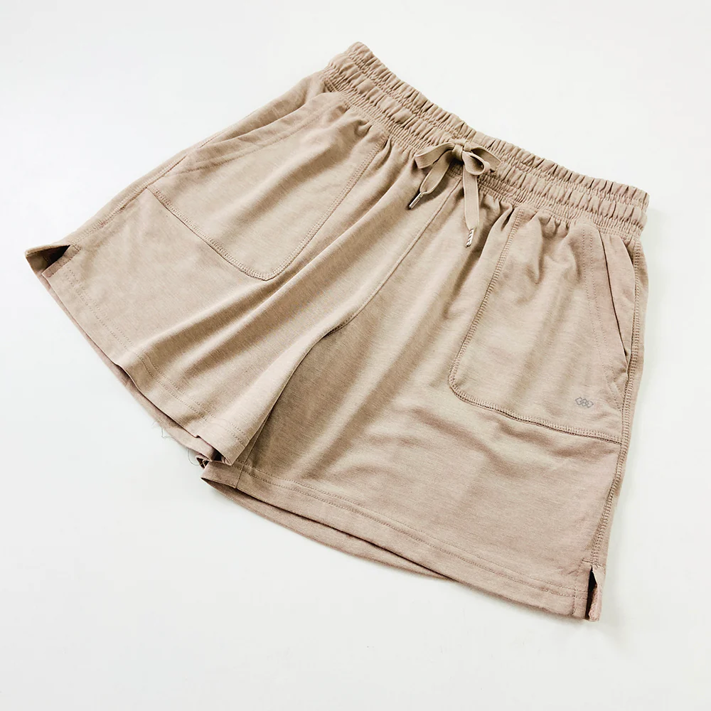 Womens Casual Drawstring Waistbelt Cotton Terry Shorts - Image 21