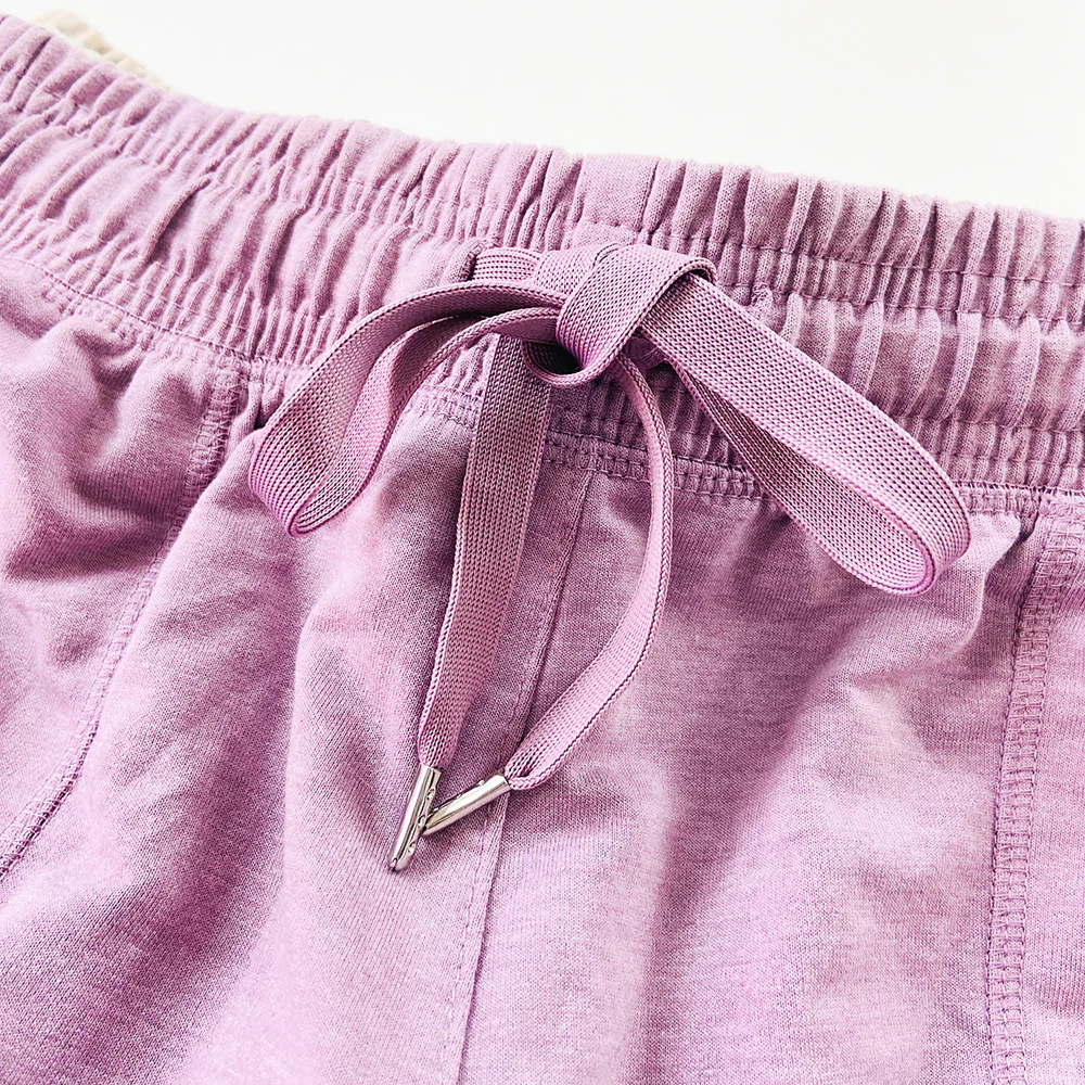 Womens Casual Drawstring Waistbelt Cotton Terry Shorts - Image 25