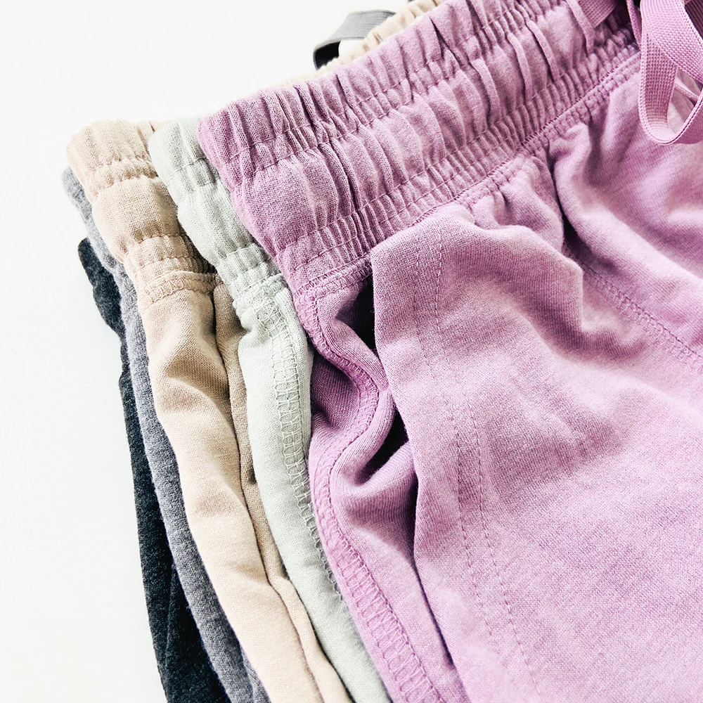 Womens Casual Drawstring Waistbelt Cotton Terry Shorts - Image 26