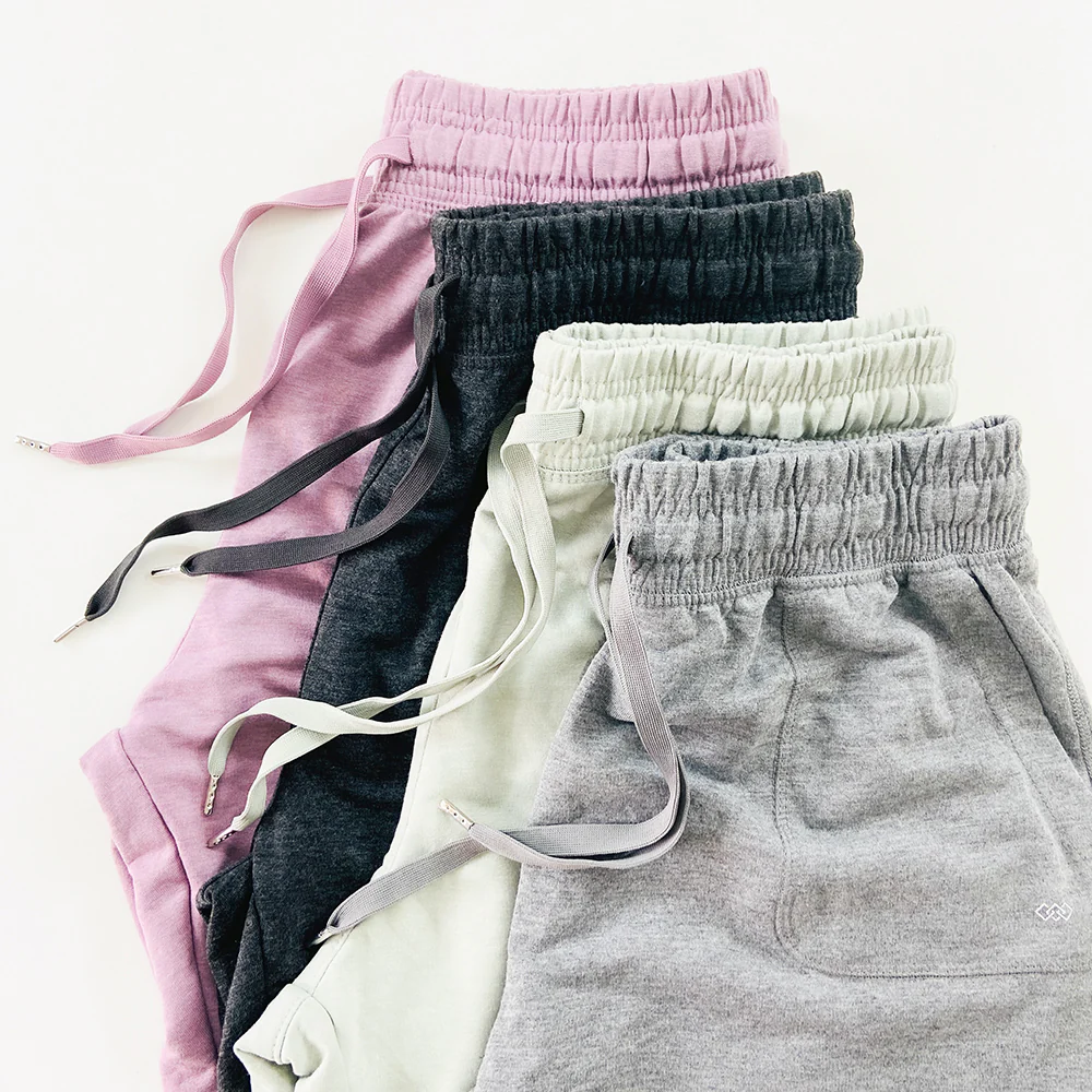 Womens Casual Drawstring Waistbelt Cotton Terry Shorts - Image 11