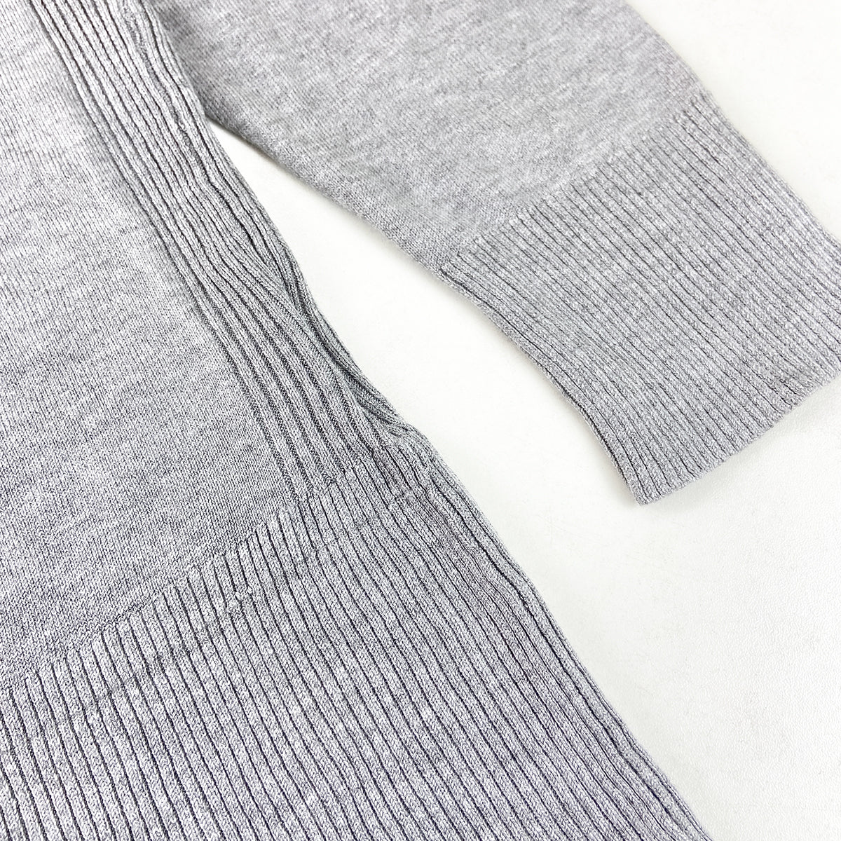 Womens Classic Open-Front Ribbed Hem Knit Cardigan - Image 13