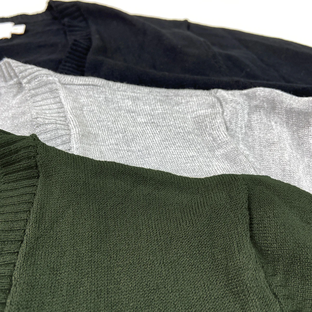 Womens Classic Open-Front Ribbed Hem Knit Cardigan - Image 3