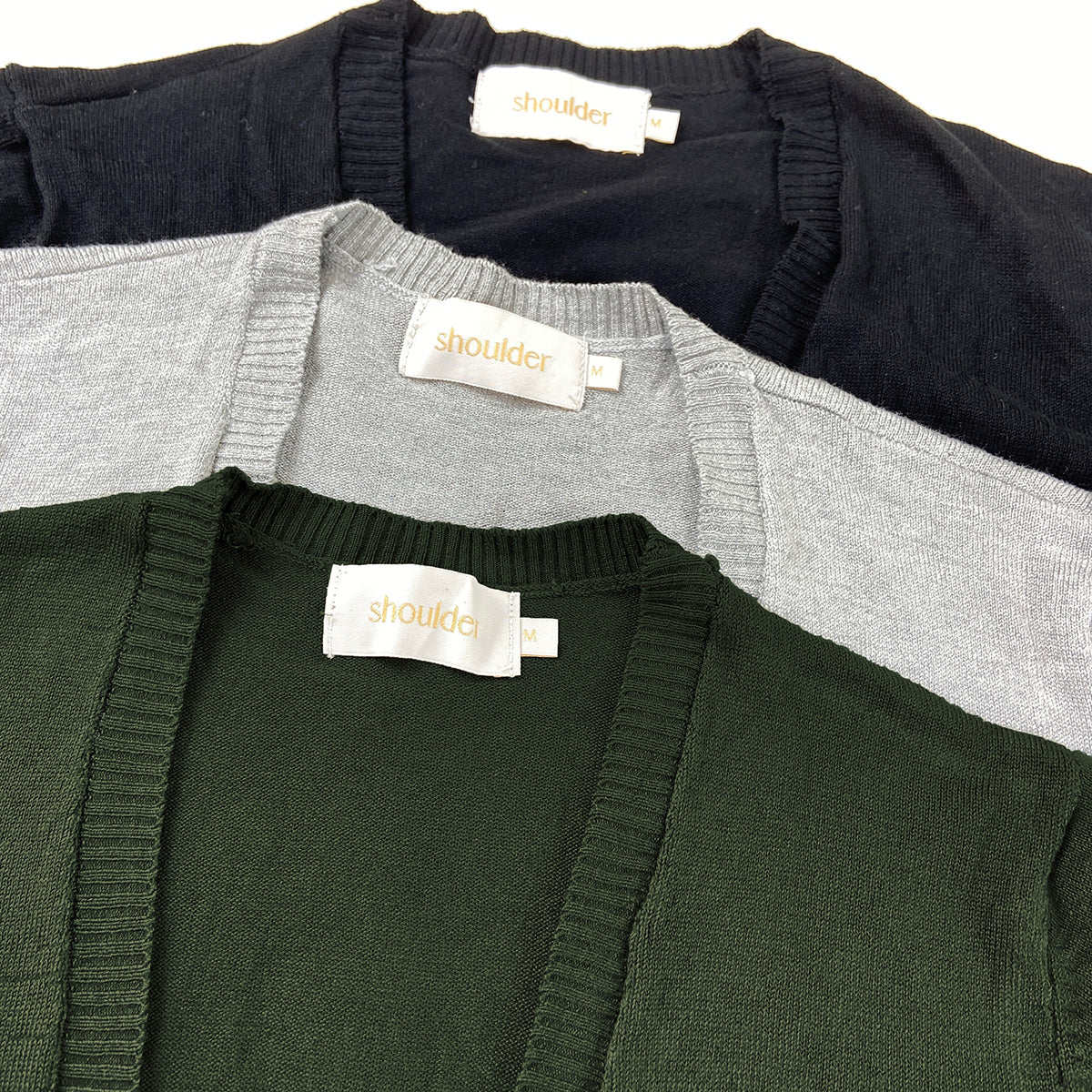 Womens Classic Open-Front Ribbed Hem Knit Cardigan - Image 5