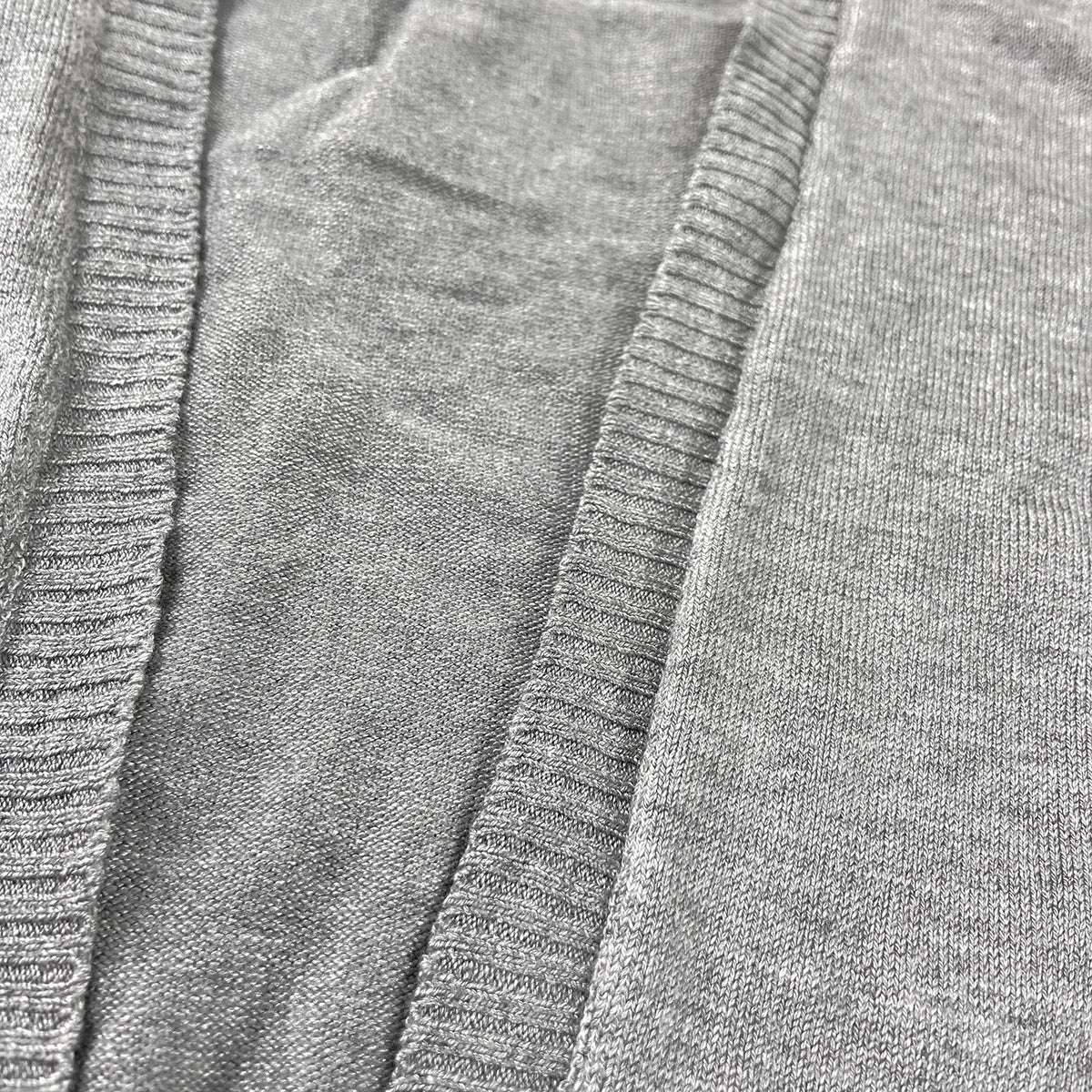 Womens Classic Open-Front Ribbed Hem Knit Cardigan - Image 7
