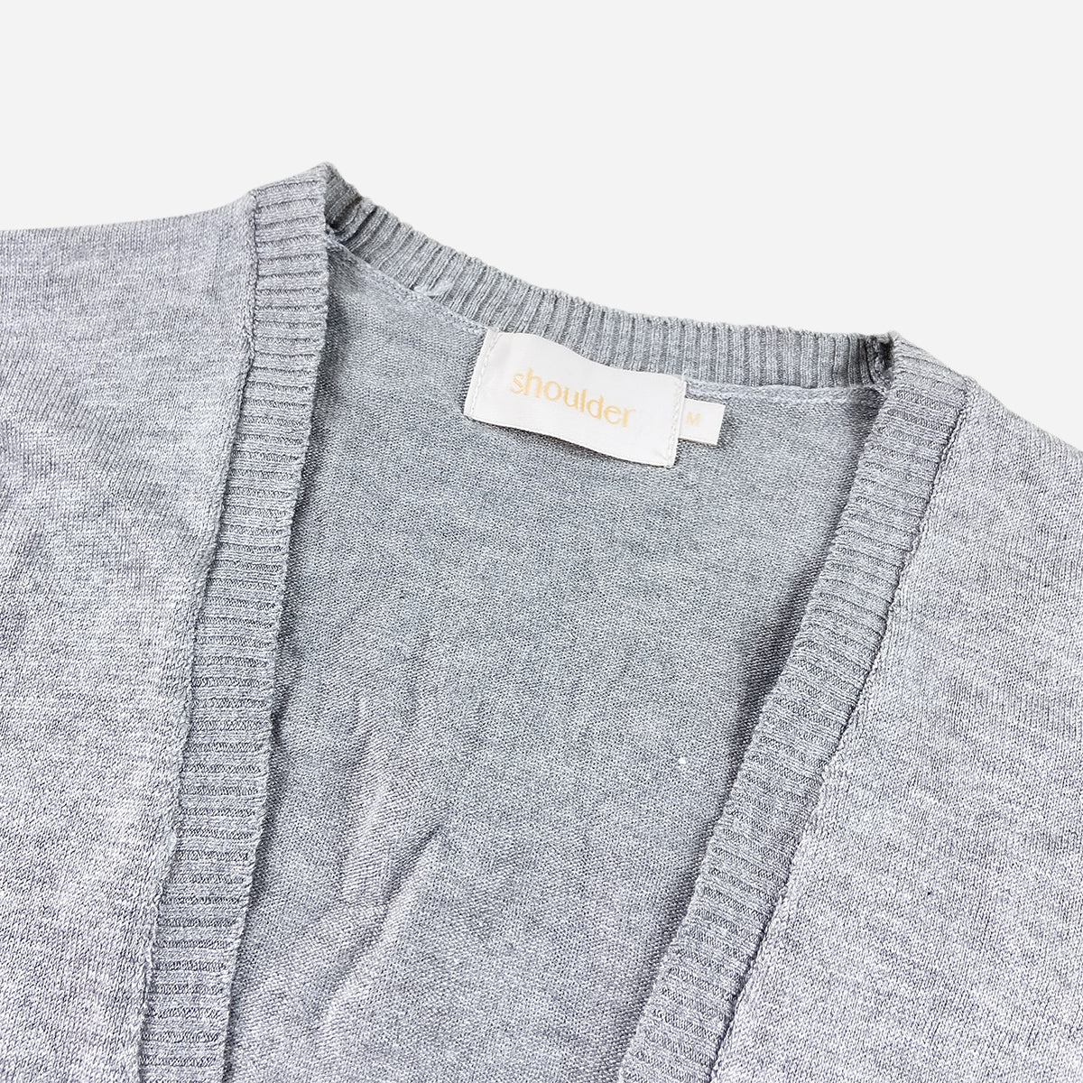 Womens Classic Open-Front Ribbed Hem Knit Cardigan - Image 9