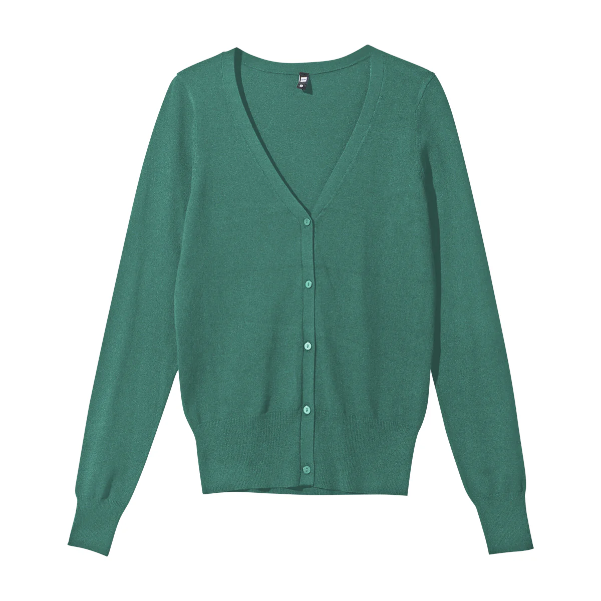 Womens Classic V-Neck Button-Down Long Sleeve Cardigan Sweater - Image 8