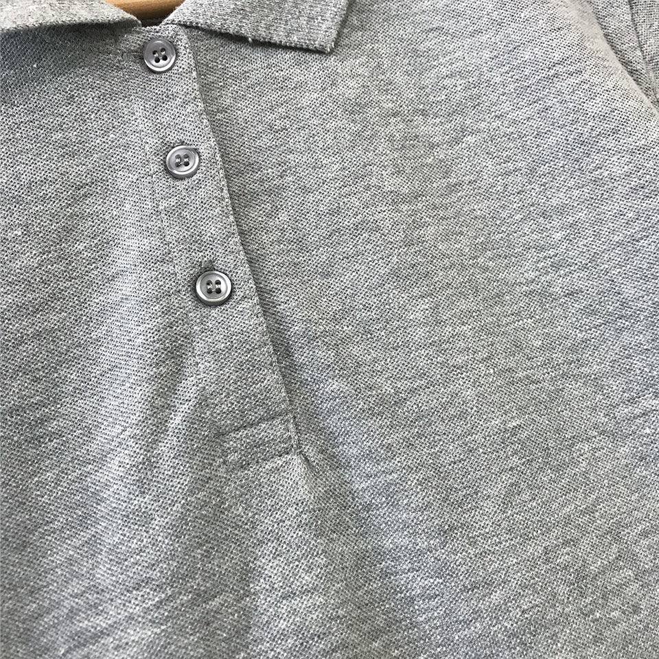 Womens cotton full sleeve polo t-shirt - Image 4