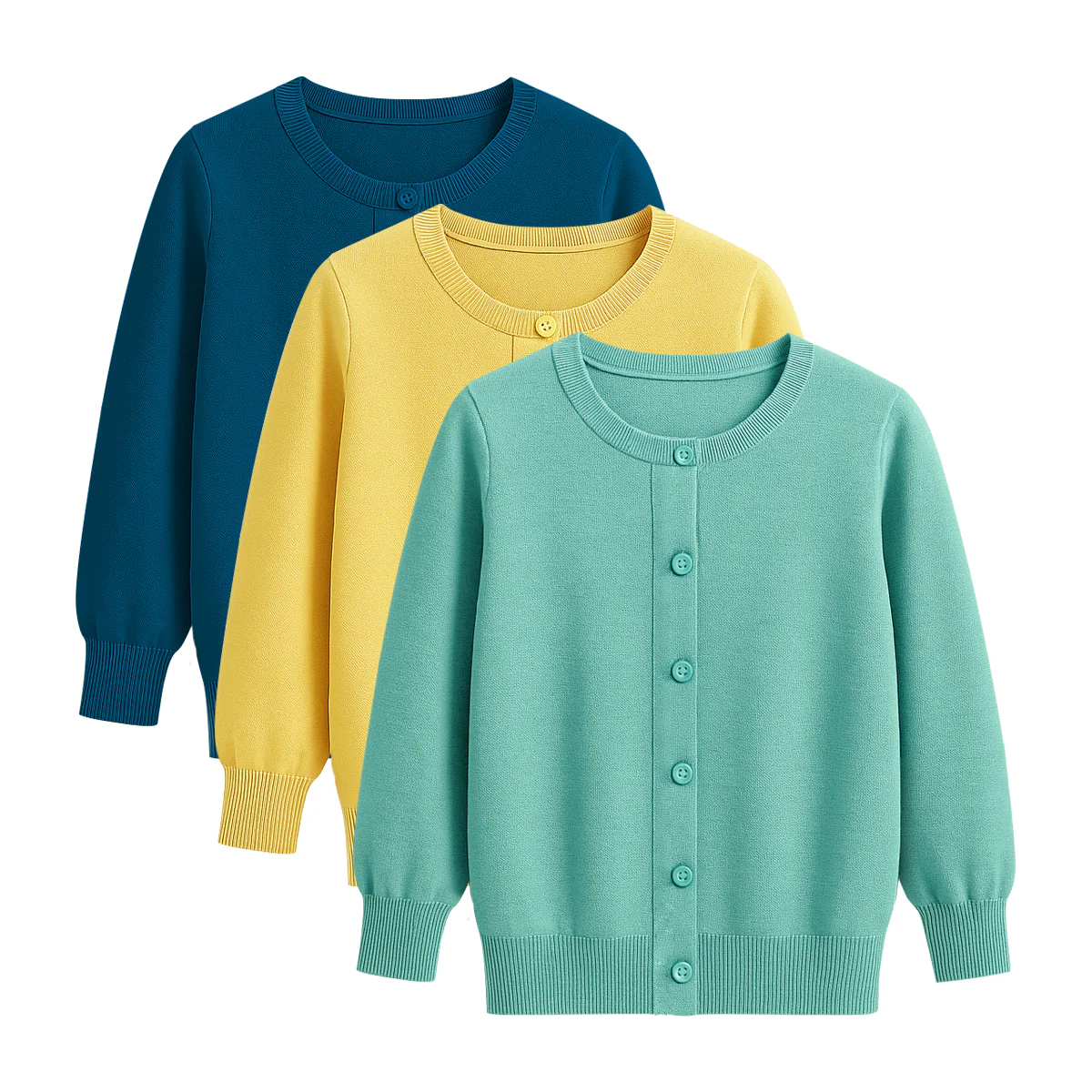 Womens Cotton Knit Button-Down Lightweight Cardigan