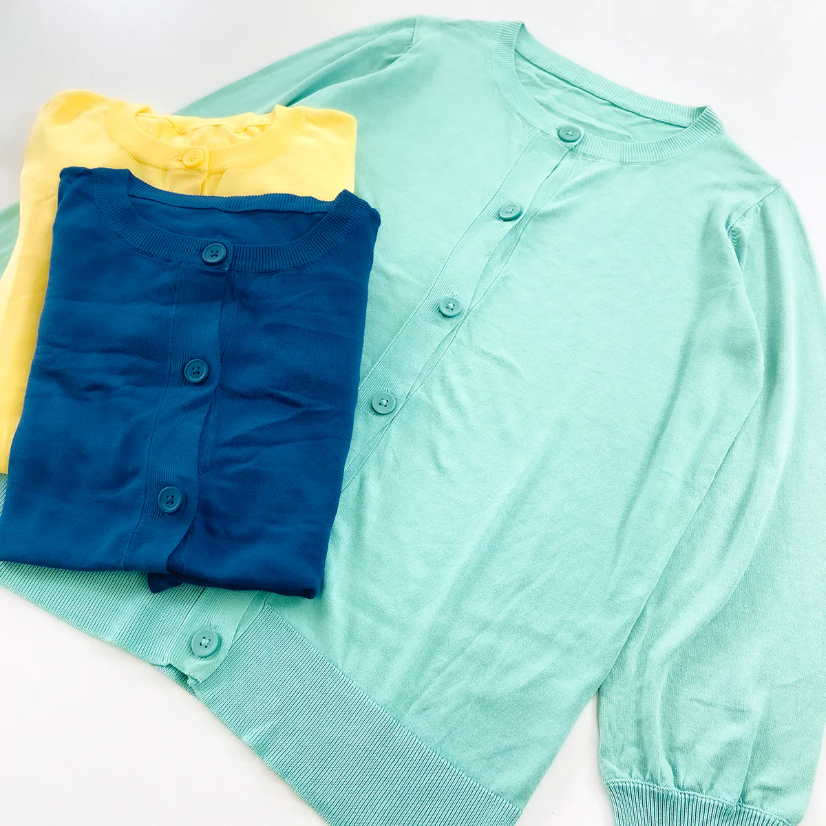 Womens Cotton Knit Button-Down Lightweight Cardigan - Image 7