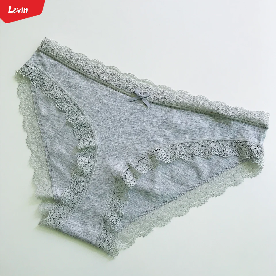Womens Cotton Lace Trim Underwear Hipster Panties - Image 4