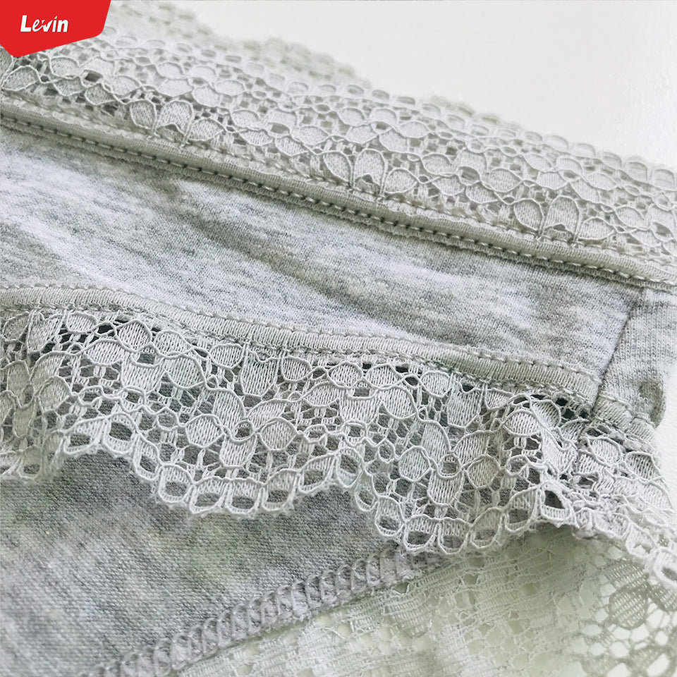 Womens Cotton Lace Trim Underwear Hipster Panties - Image 9