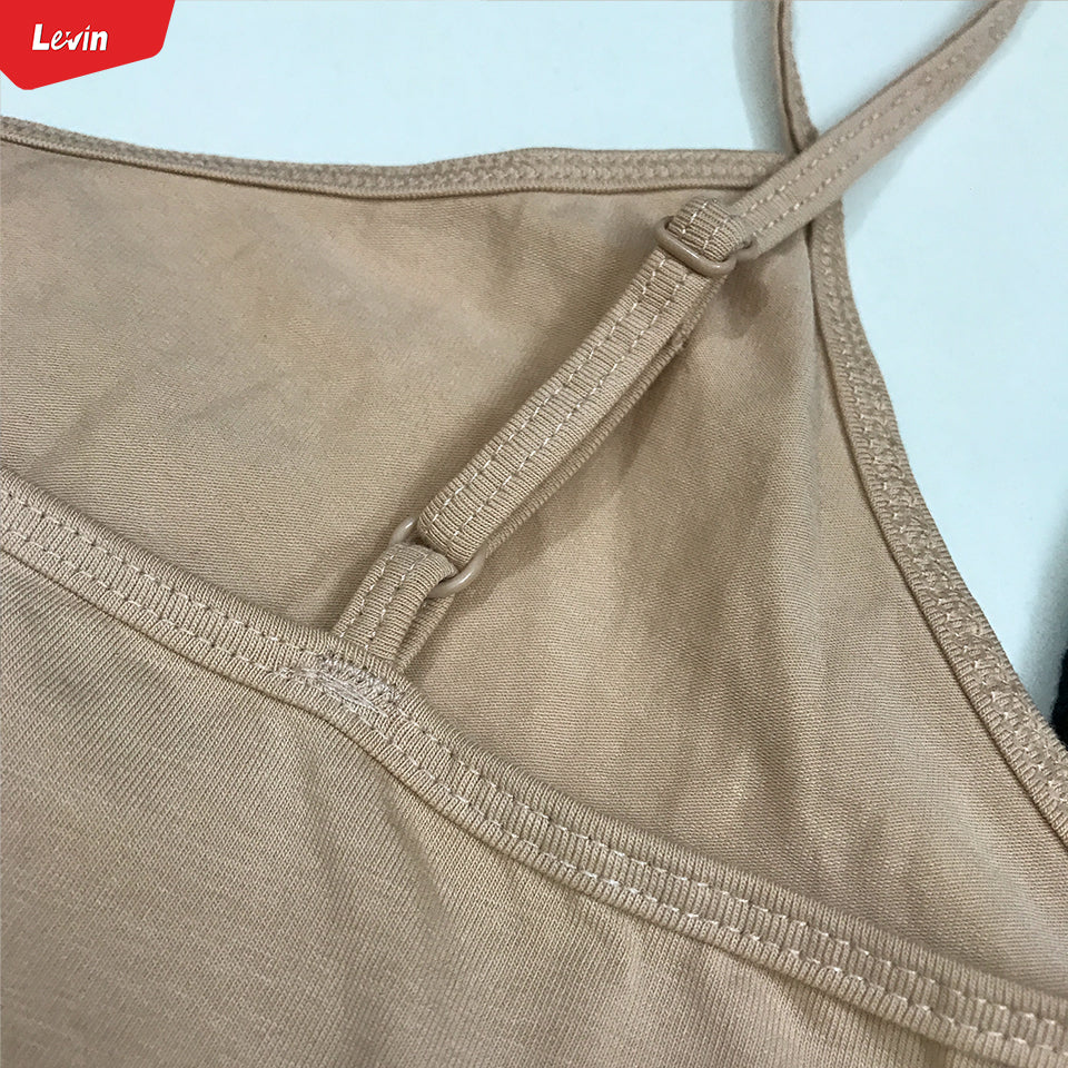 Women's Cotton Scoop Neck Adjustable Spaghetti Strap Cami Tank Tops - Image 9
