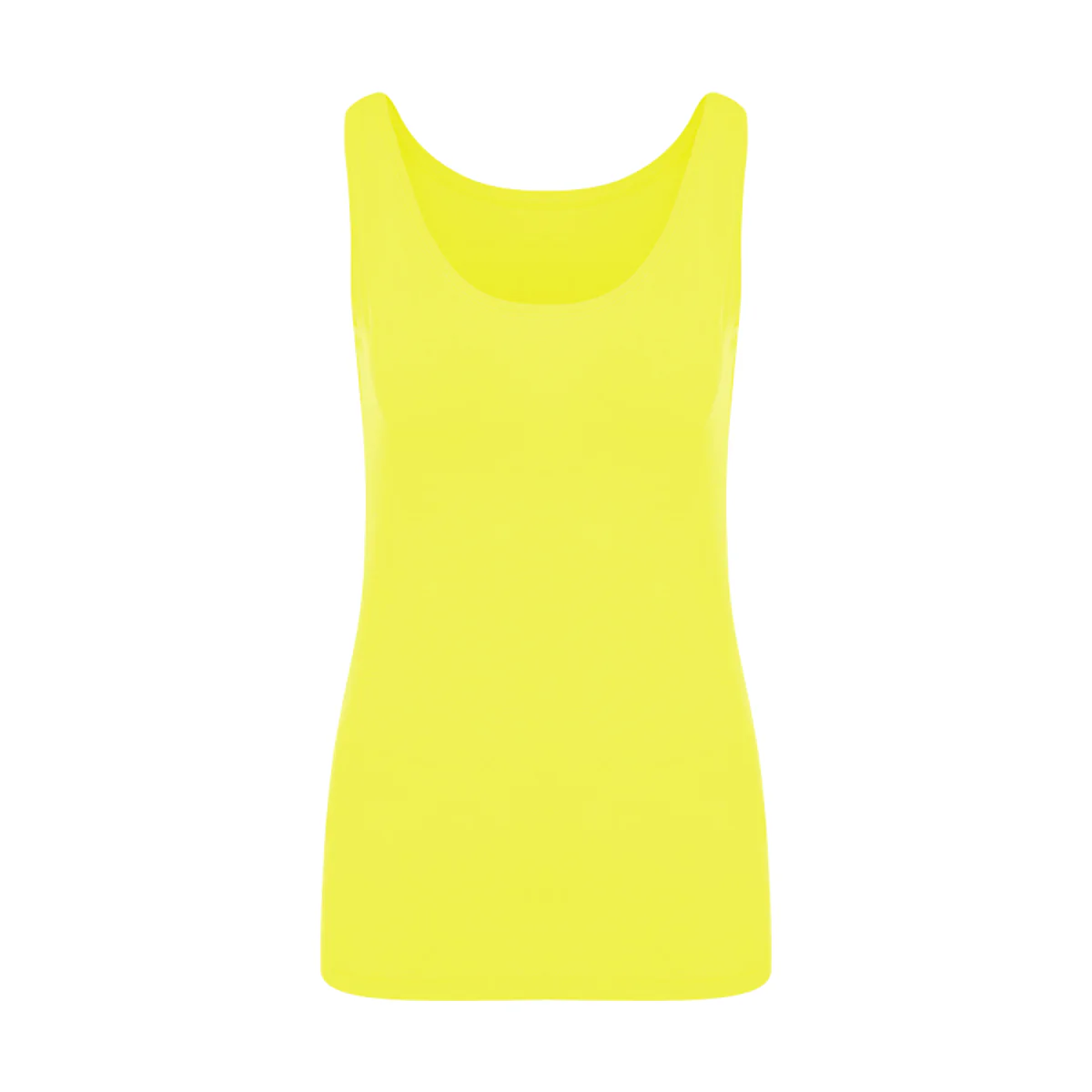 Womens Cotton Stretch Round Neck Solid Tank Top - Image 10