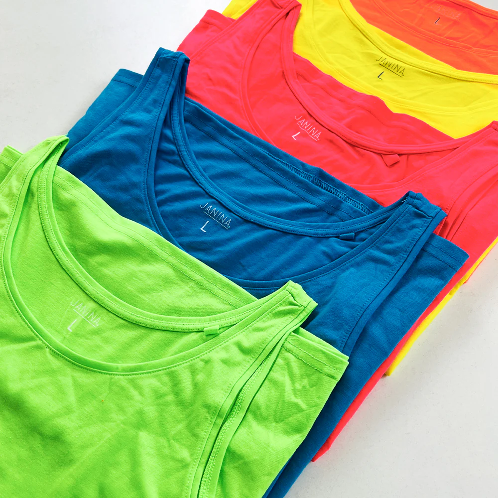 Womens Cotton Stretch Round Neck Solid Tank Top - Image 18