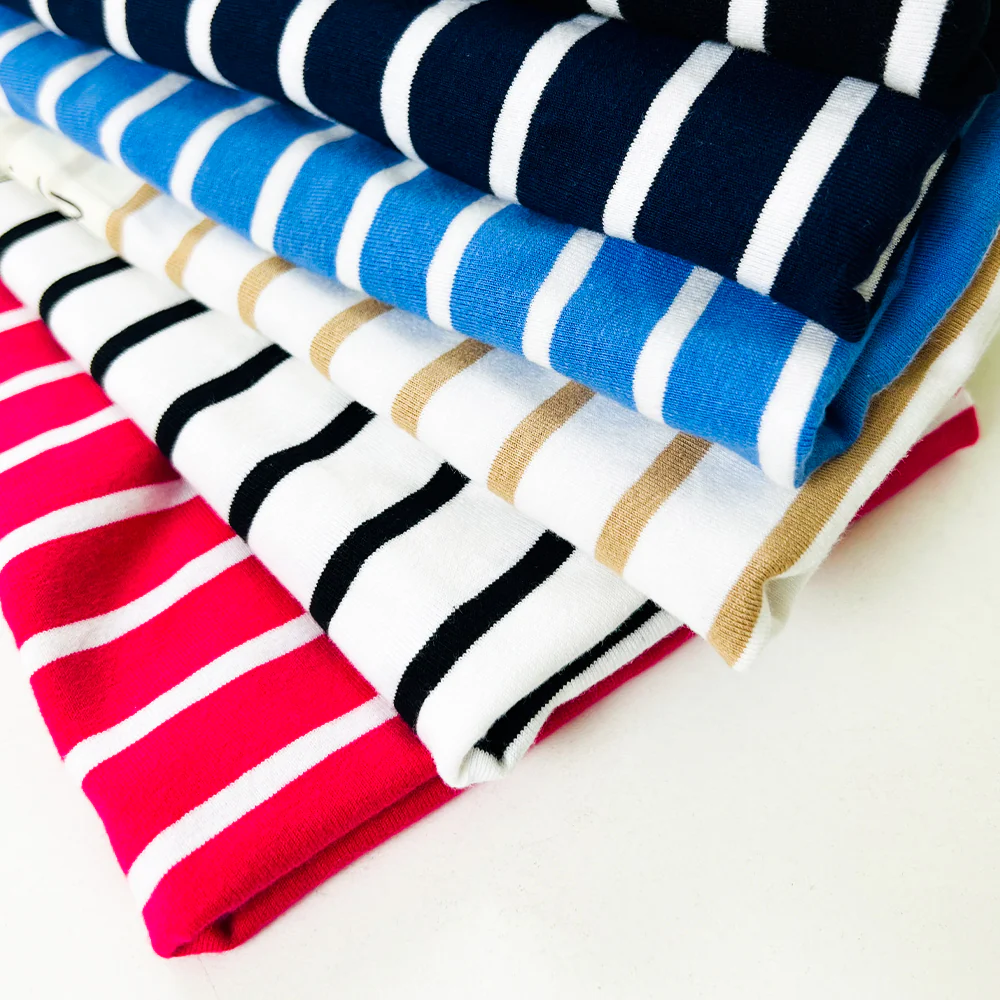 Womens Cotton Stretch Round Neck Striped Tank Top - Image 21