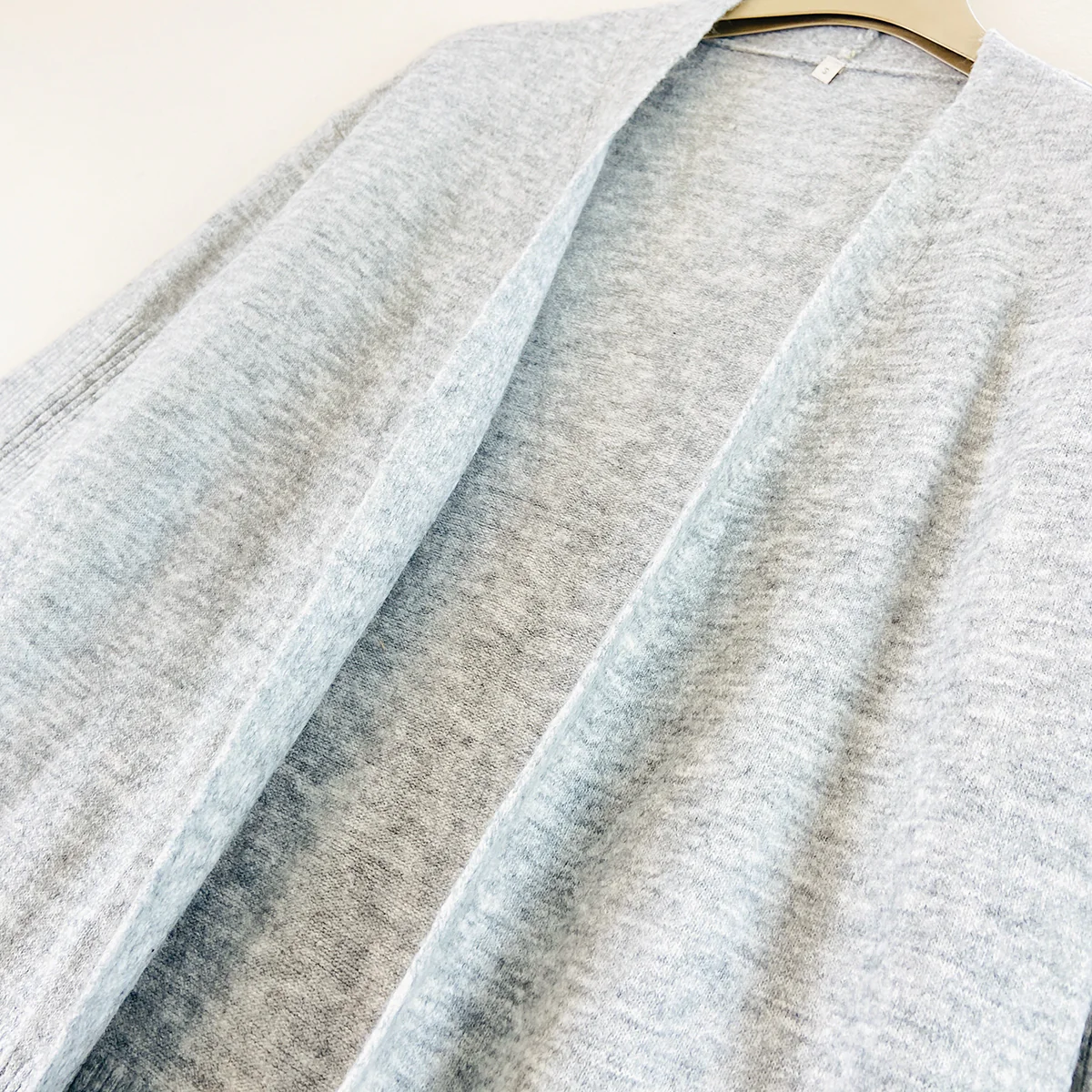 Womens Wool Blend Knit Open Front Longline Cardigan - Image 8