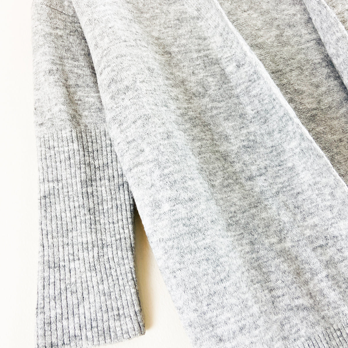 Womens Wool Blend Knit Open Front Longline Cardigan - Image 9