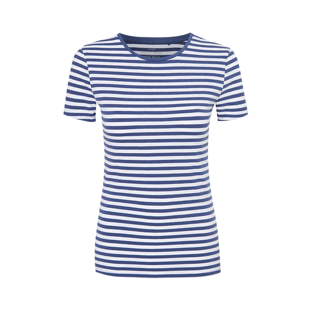 Womens Crew Neck Short Sleeve Soft Cotton Jersey T-Shirt - Image 32