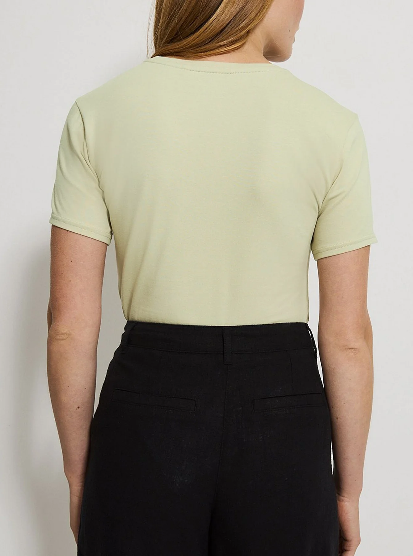 Womens Crew Neck Short Sleeve Soft Cotton Jersey T-Shirt - Image 6