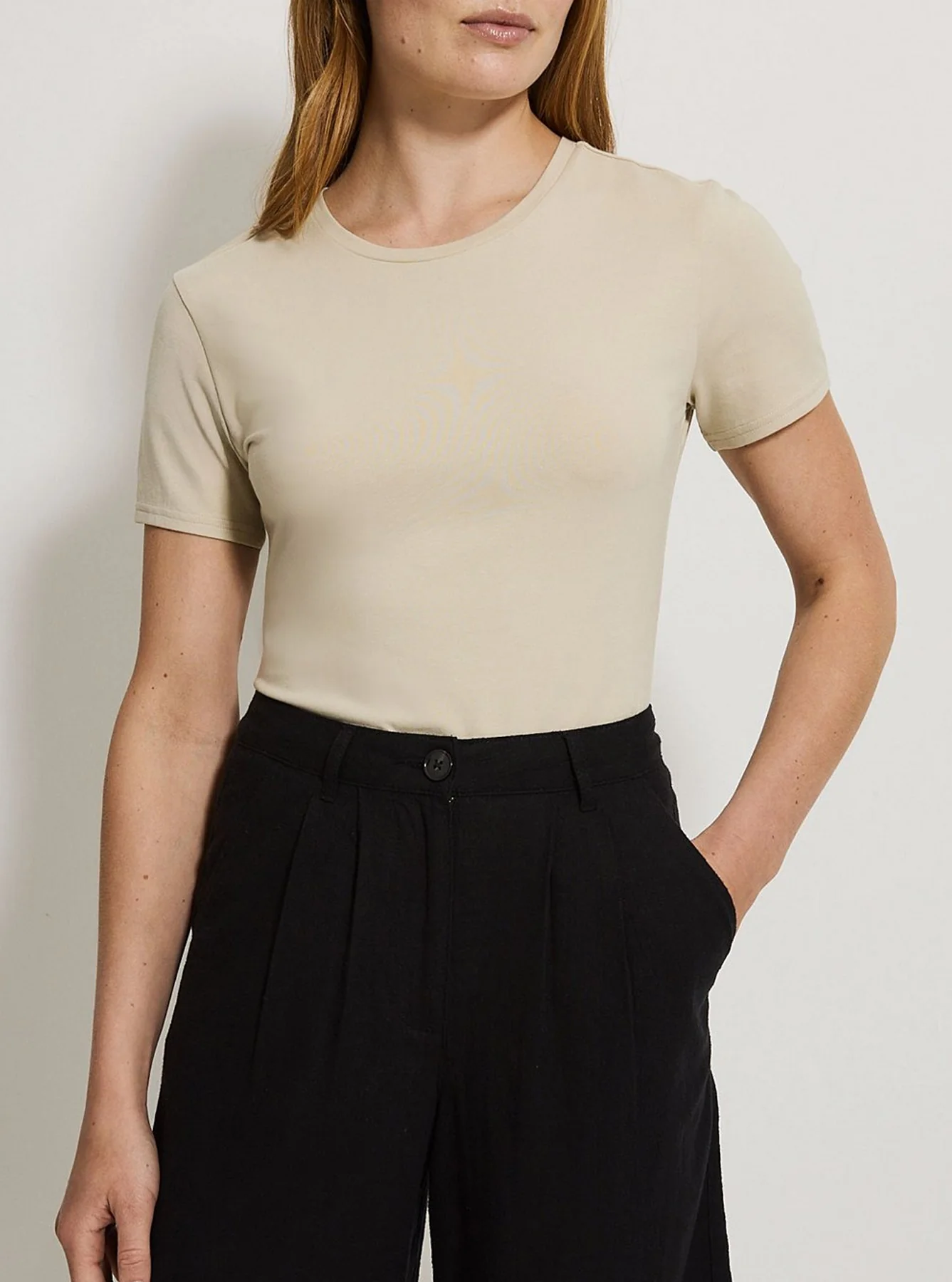 Womens Crew Neck Short Sleeve Soft Cotton Jersey T-Shirt - Image 9