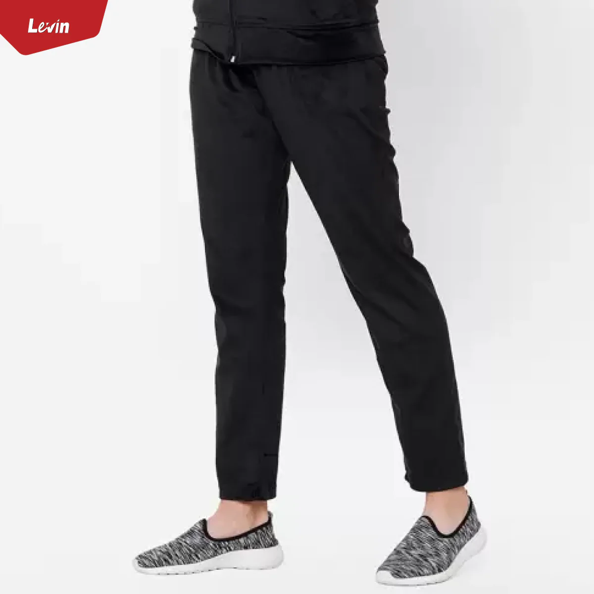 Women's Drawstring Waist Solid Velvet Trouser - Image 4