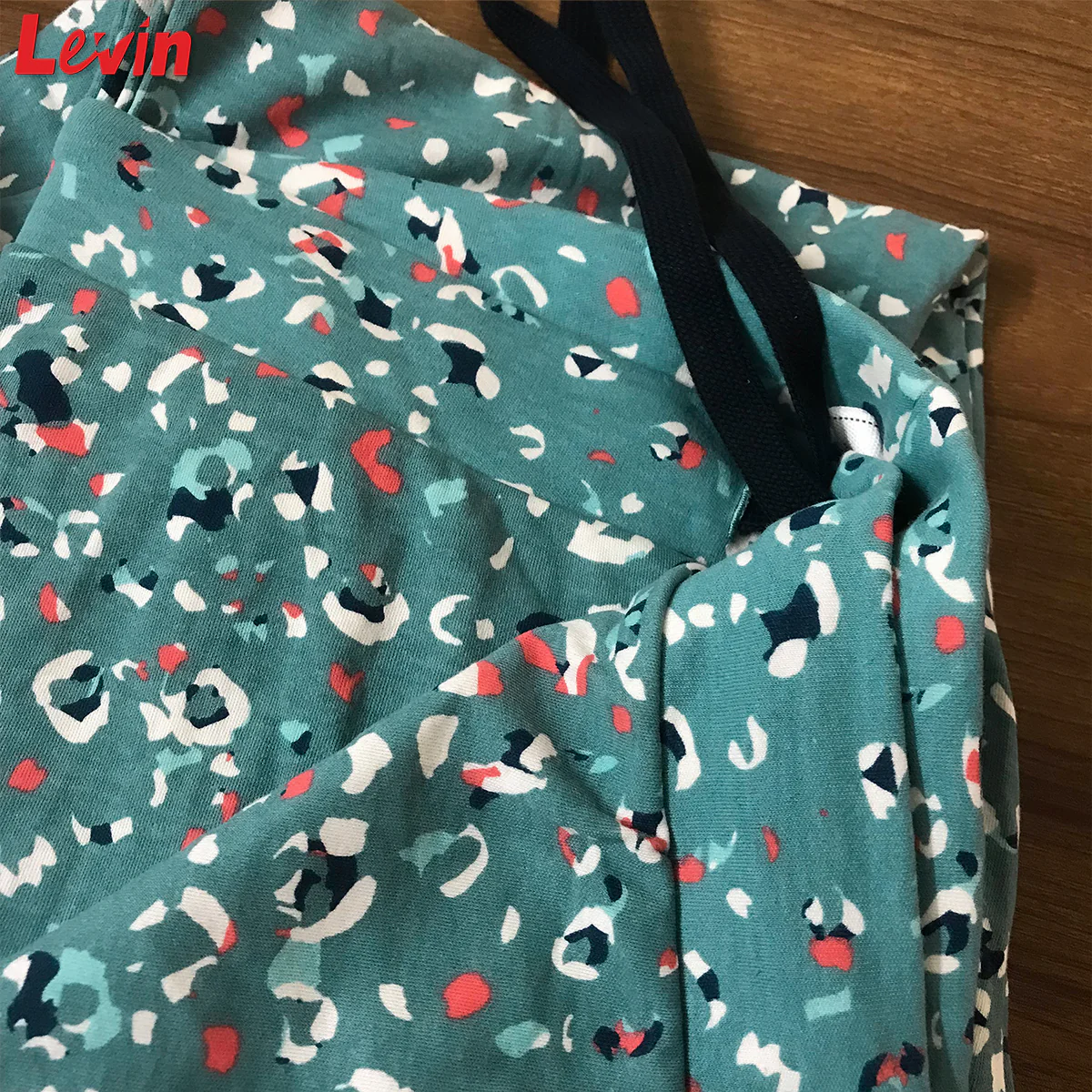 Women's Elastic Print Sleepwear Jogger Lounge Pant - Image 5