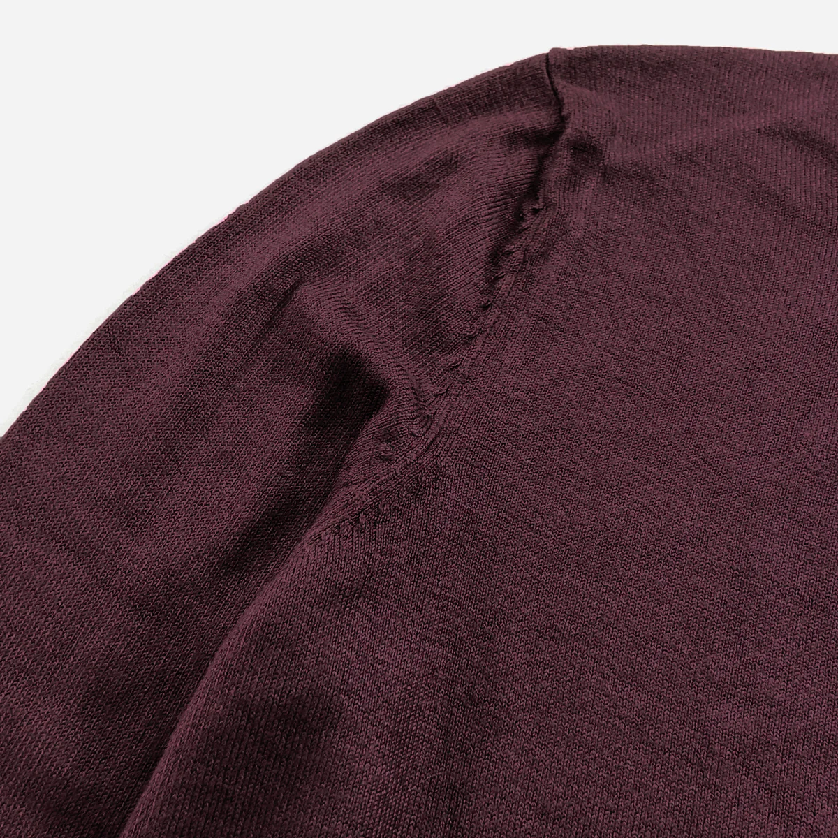 Womens Elegant Burgundy Knit Pullover Sweater - Image 5