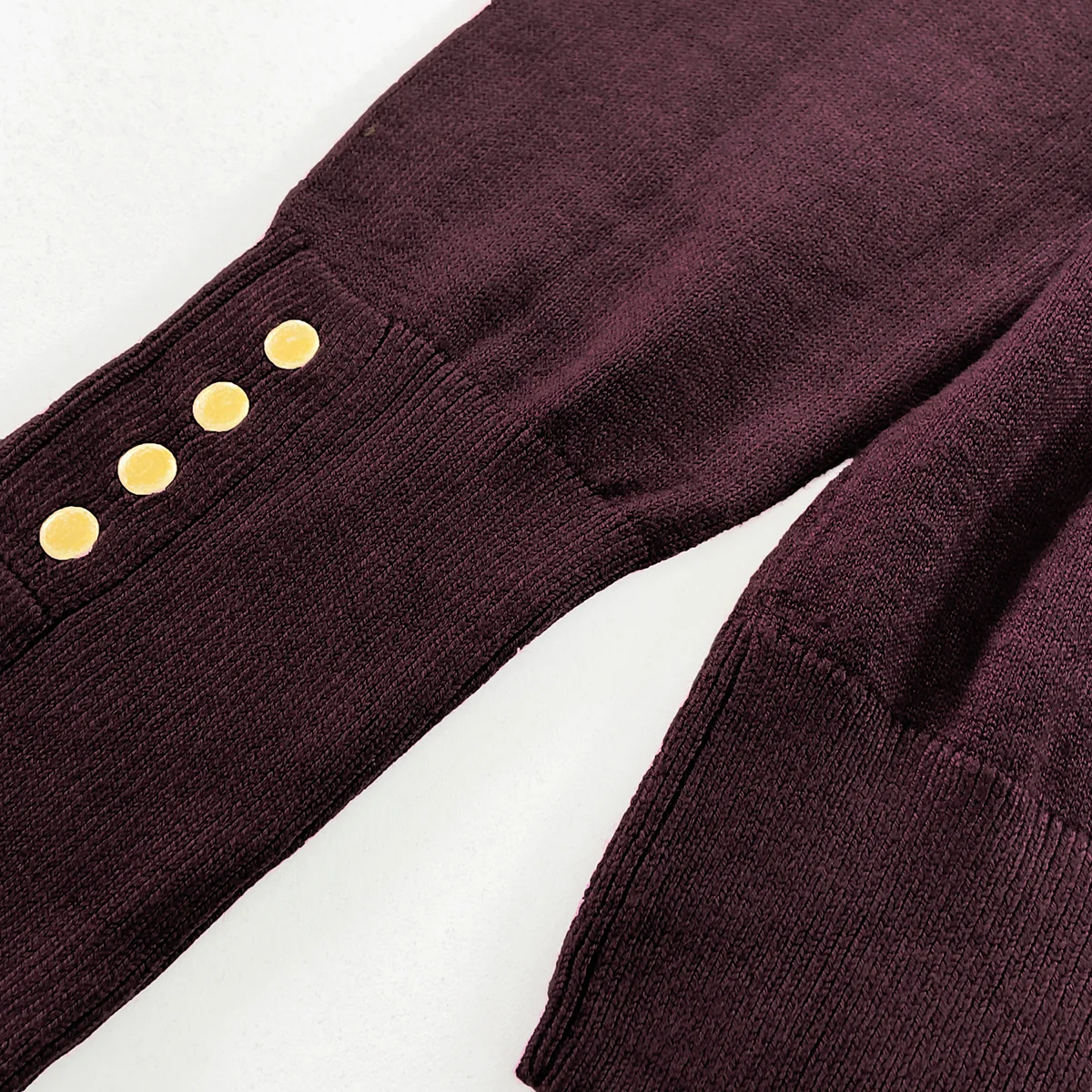 Womens Elegant Burgundy Knit Pullover Sweater - Image 6