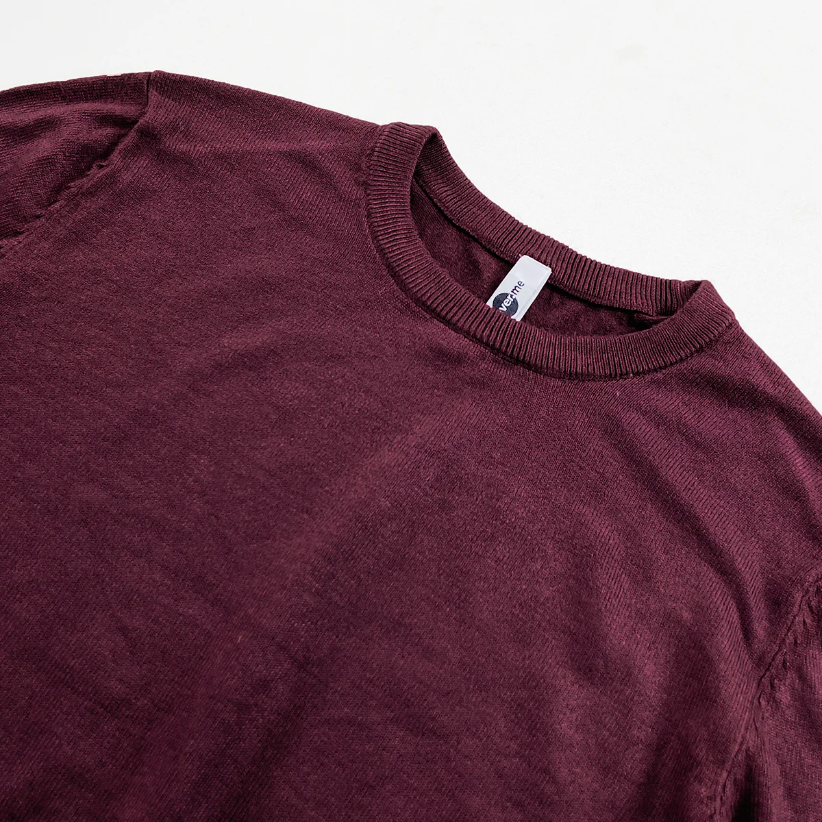 Womens Elegant Burgundy Knit Pullover Sweater - Image 7