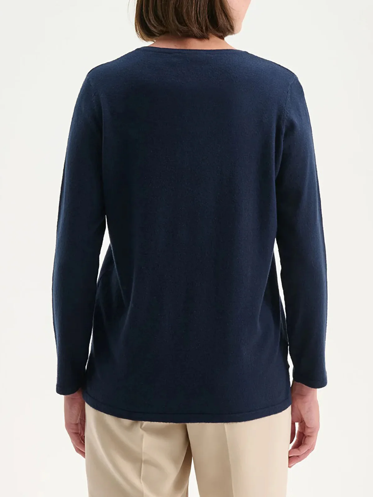 Womens Elegant Knit Pullover Long Sleeve Sweater - Image 7