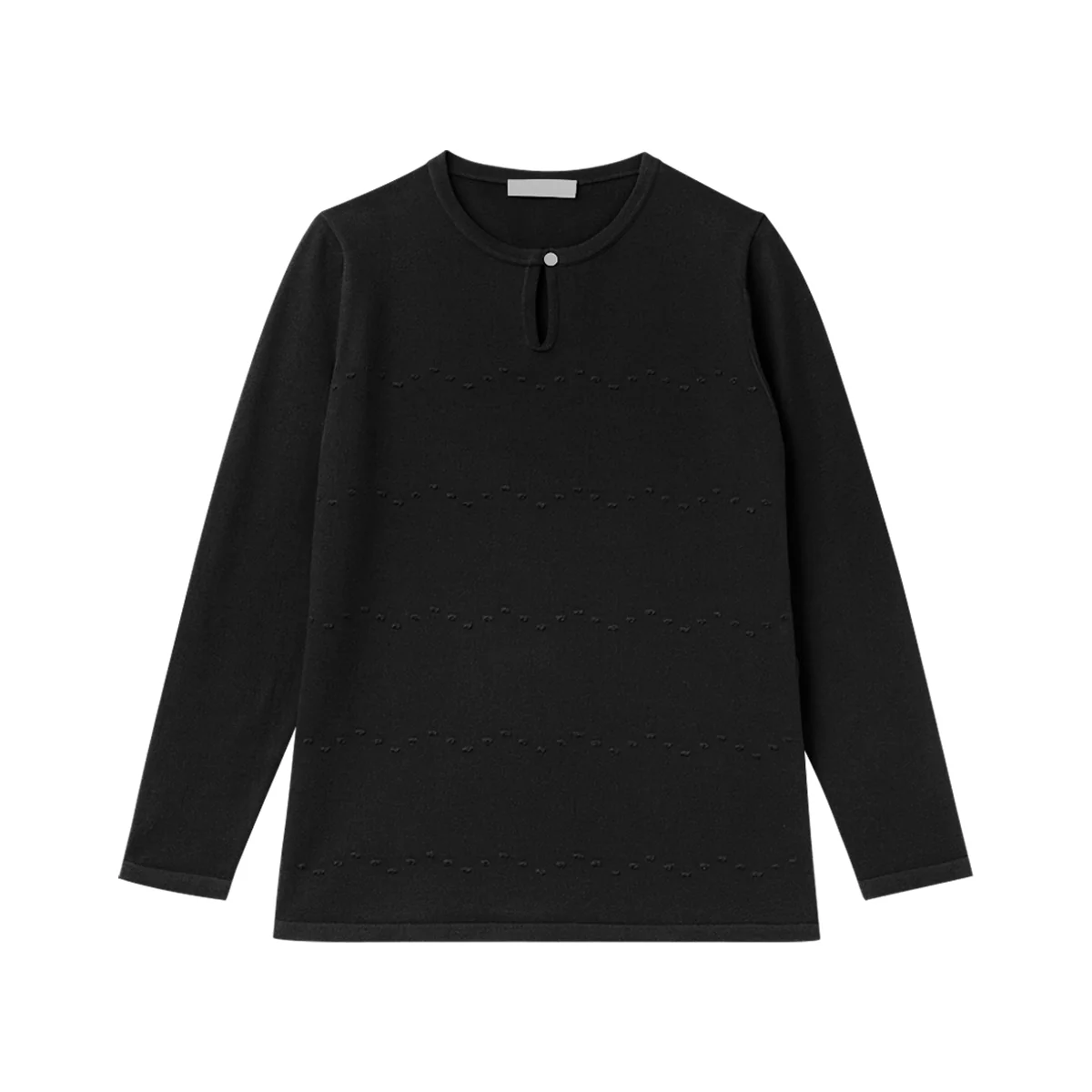Womens Elegant Knit Pullover Long Sleeve Sweater - Image 8