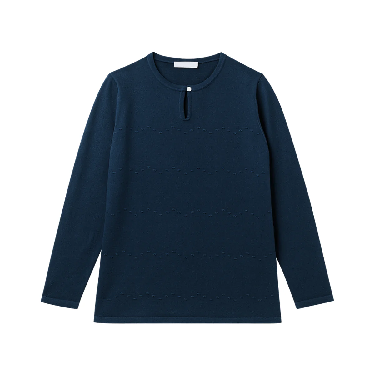 Womens Elegant Knit Pullover Long Sleeve Sweater - Image 9