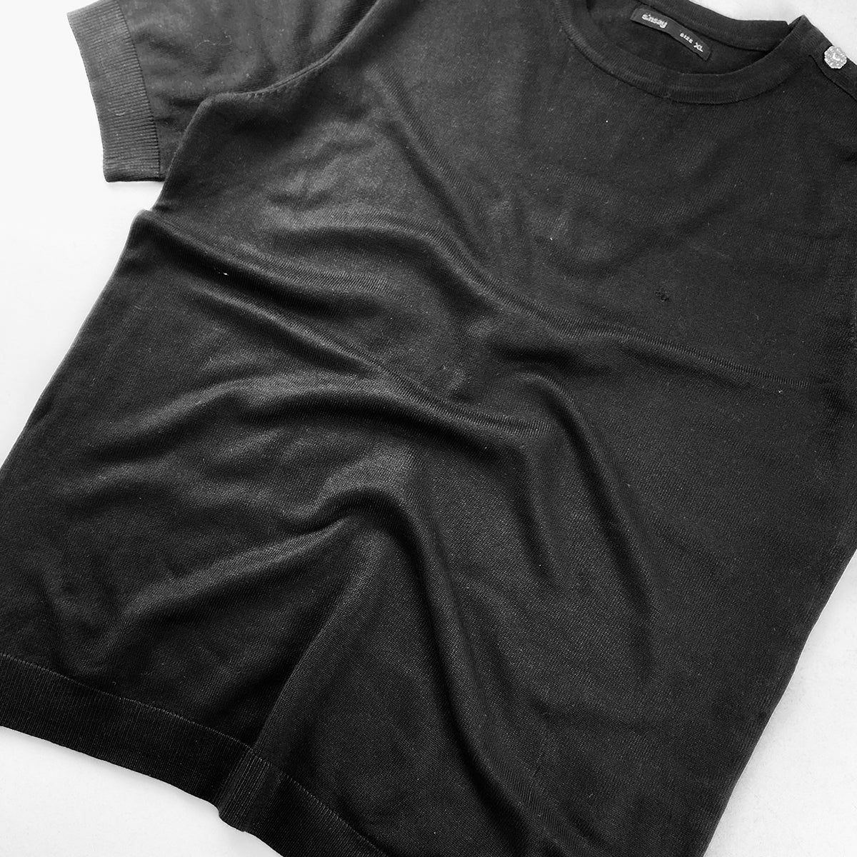 Womens Elegant Knit Short Sleeve Top - Image 11