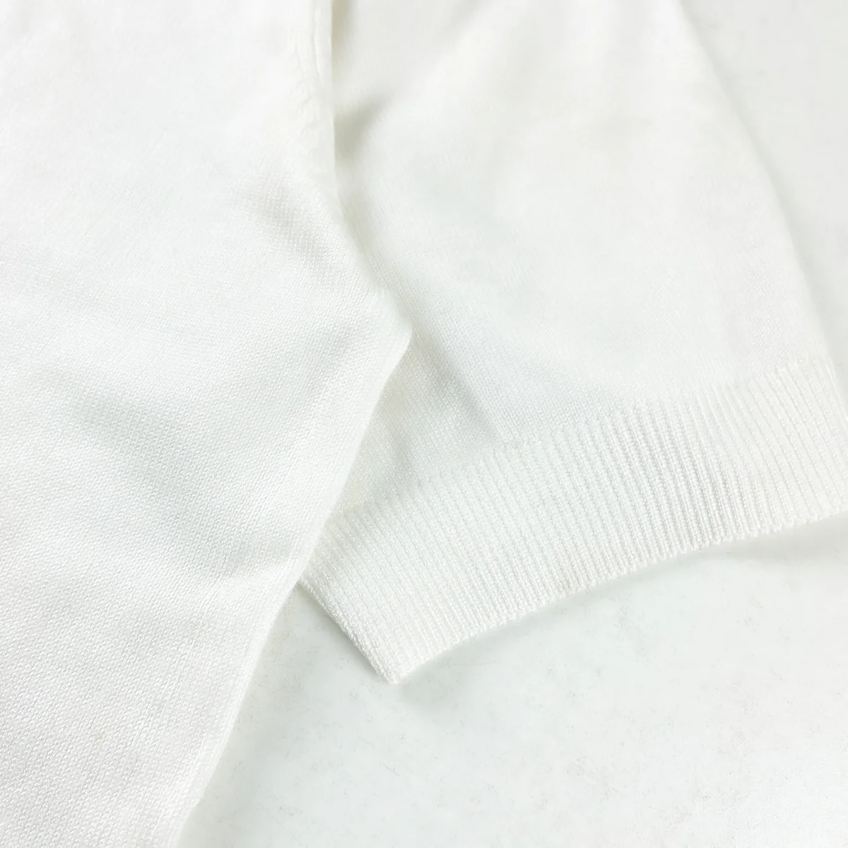 Womens Elegant Knit Short Sleeve Top - Image 8