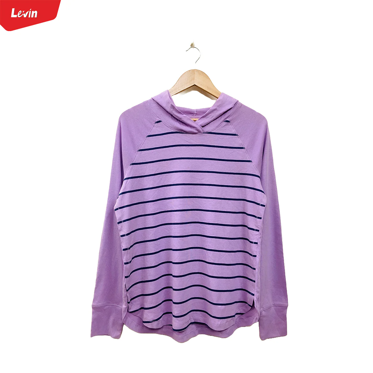 Women's Full Sleeve Striped Pullover Hoodie - Image 11