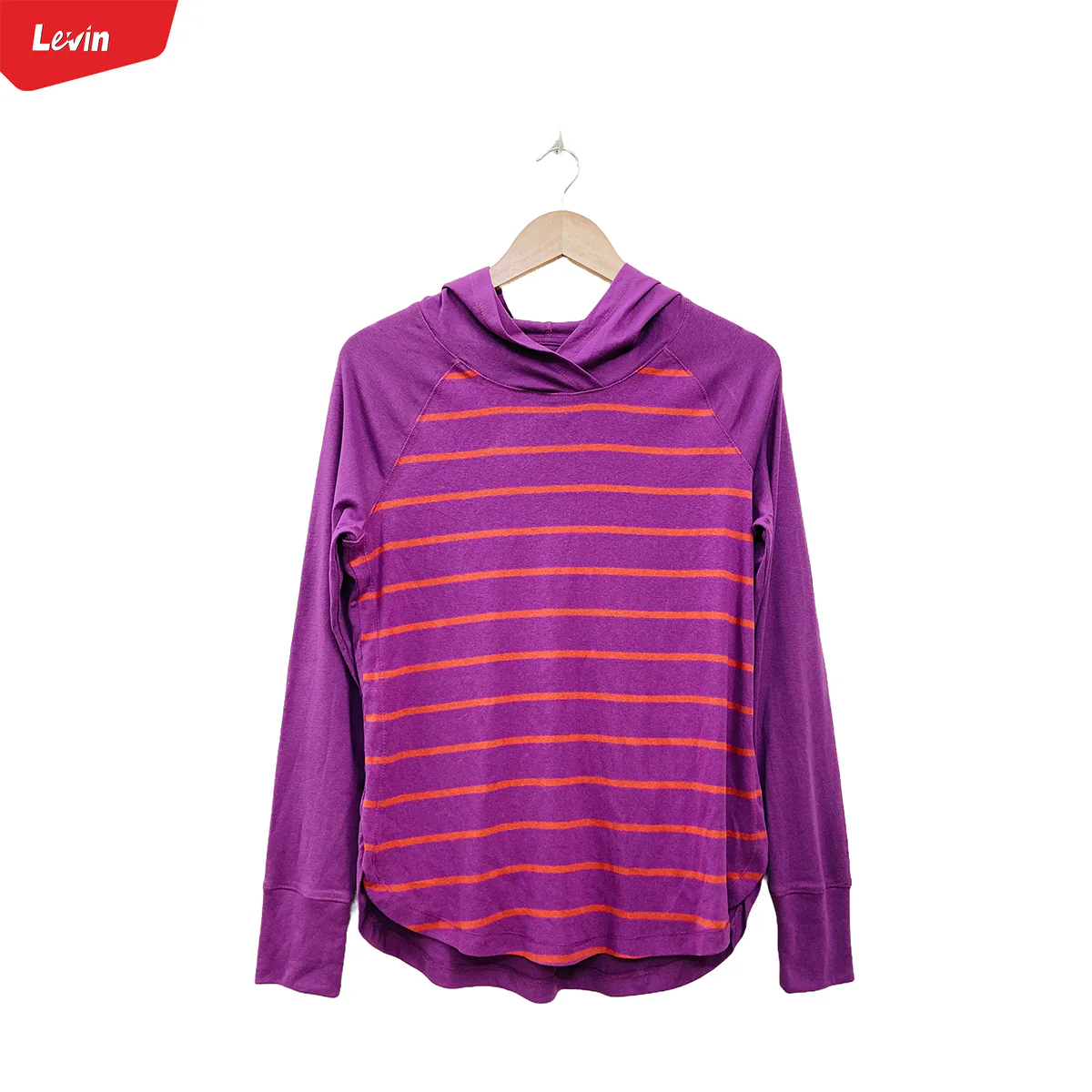 Women's Full Sleeve Striped Pullover Hoodie - Image 12