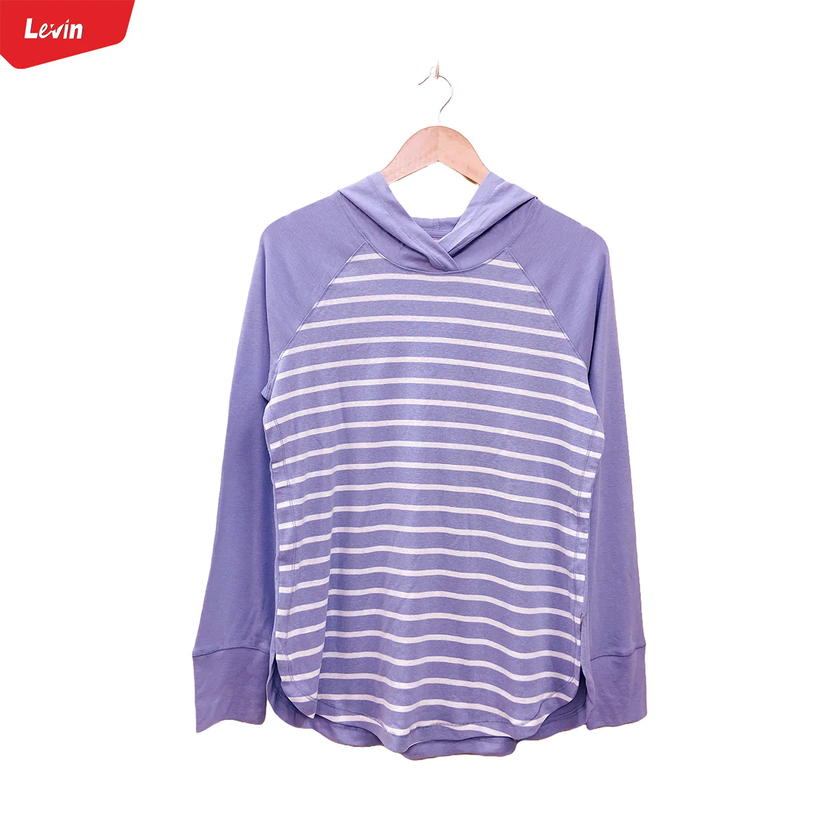 Women's Full Sleeve Striped Pullover Hoodie - Image 13