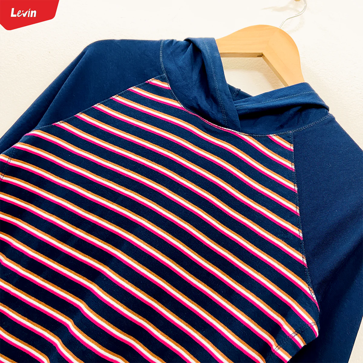 Women's Full Sleeve Striped Pullover Hoodie - Image 18