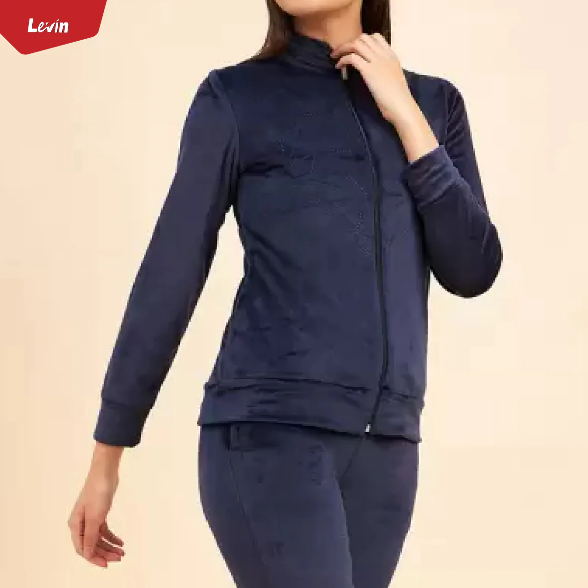 Women's Full Zipper Velvet Jacket - Image 22