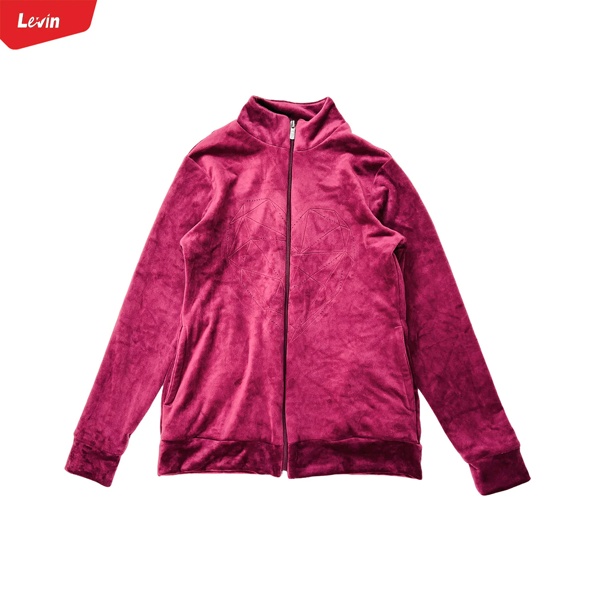 Women's Full Zipper Velvet Jacket - Image 6