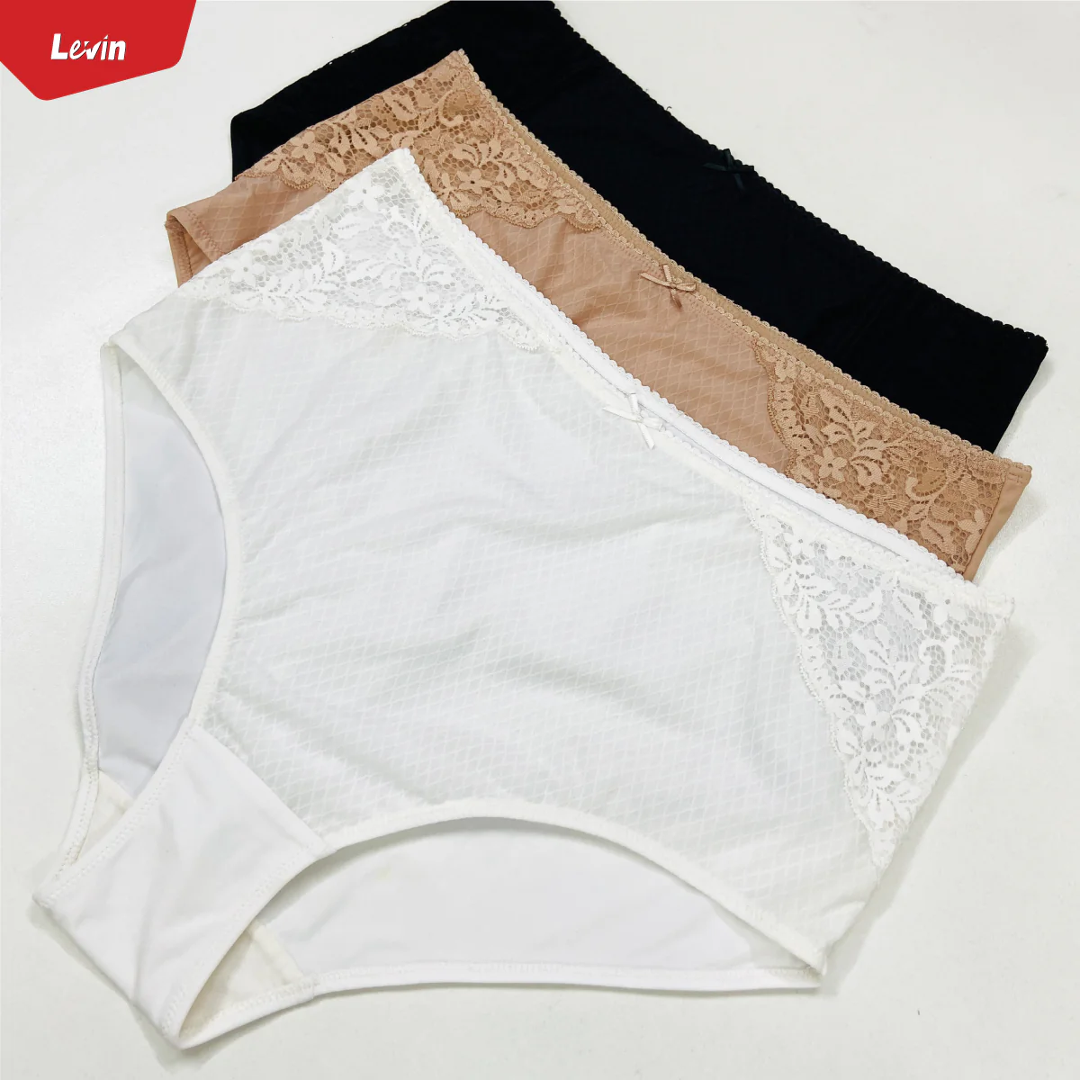 Womens Lace High Waist Full Back Cover Premium Panty - Image 11