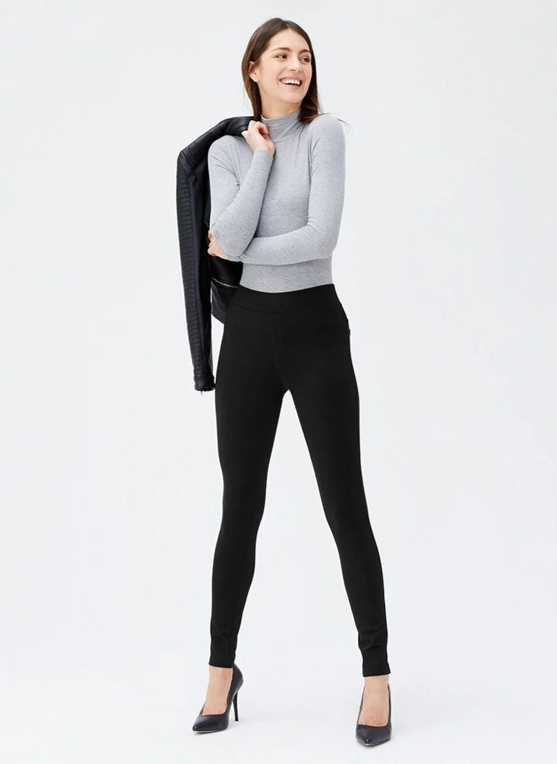 Womens Stretchy Full Length Jeggings - Image 3