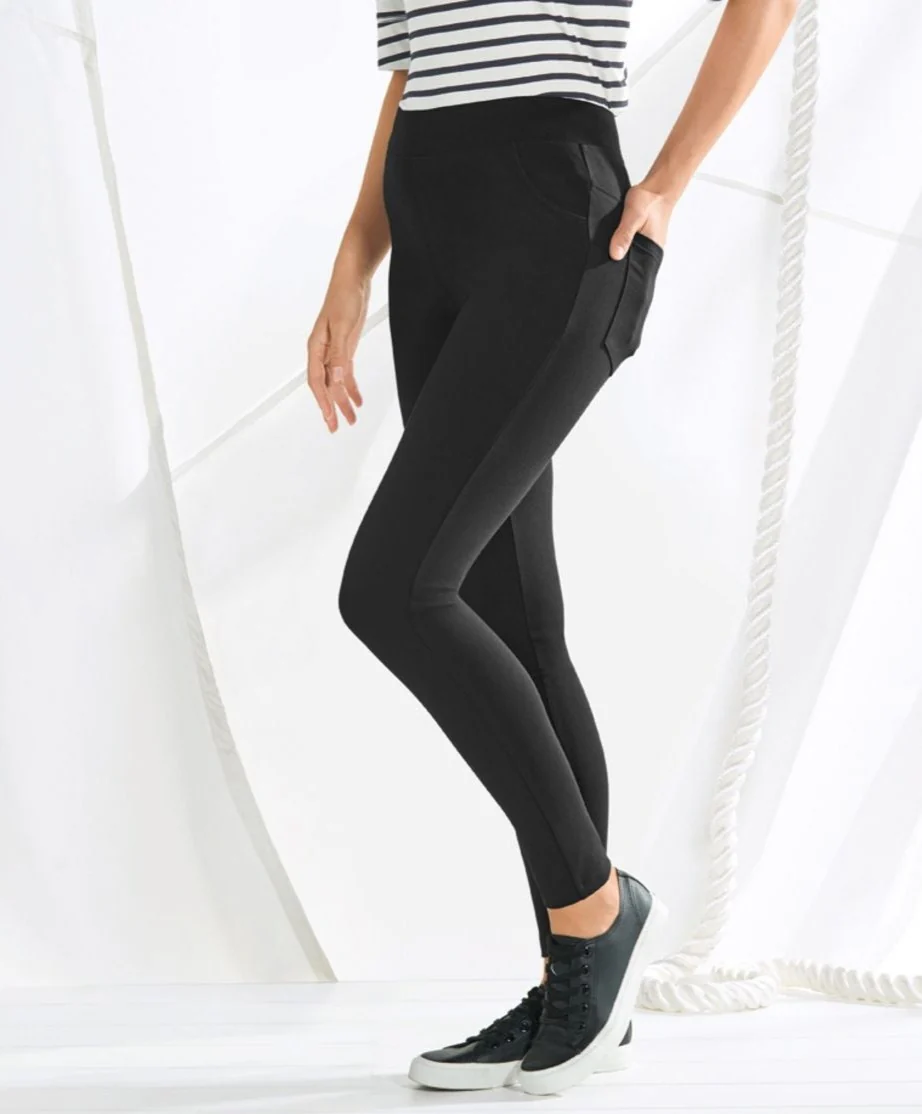 Womens Stretchy Full Length Jeggings - Image 5