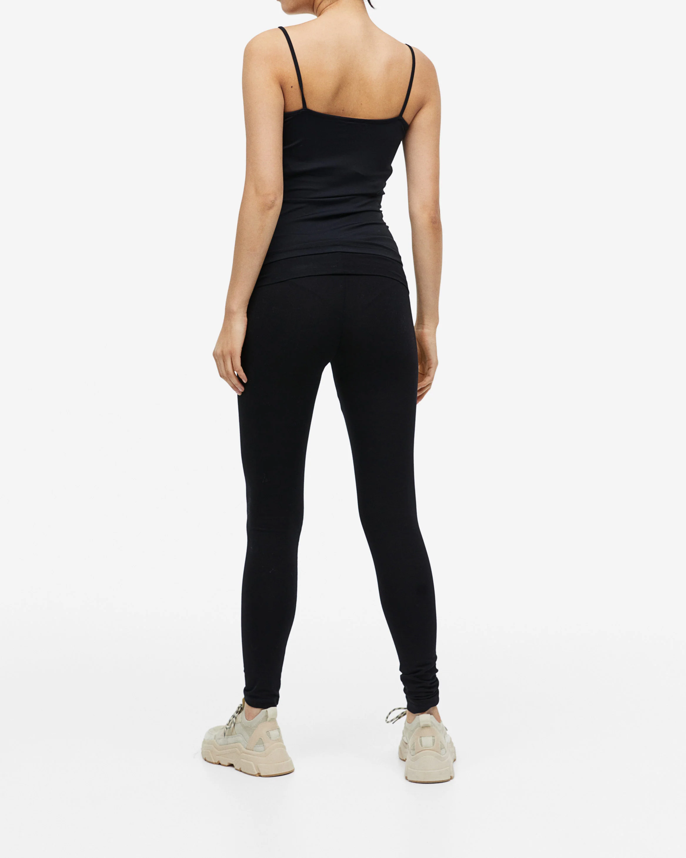 Womens High Waisted Before After Maternity Leggings - Image 10