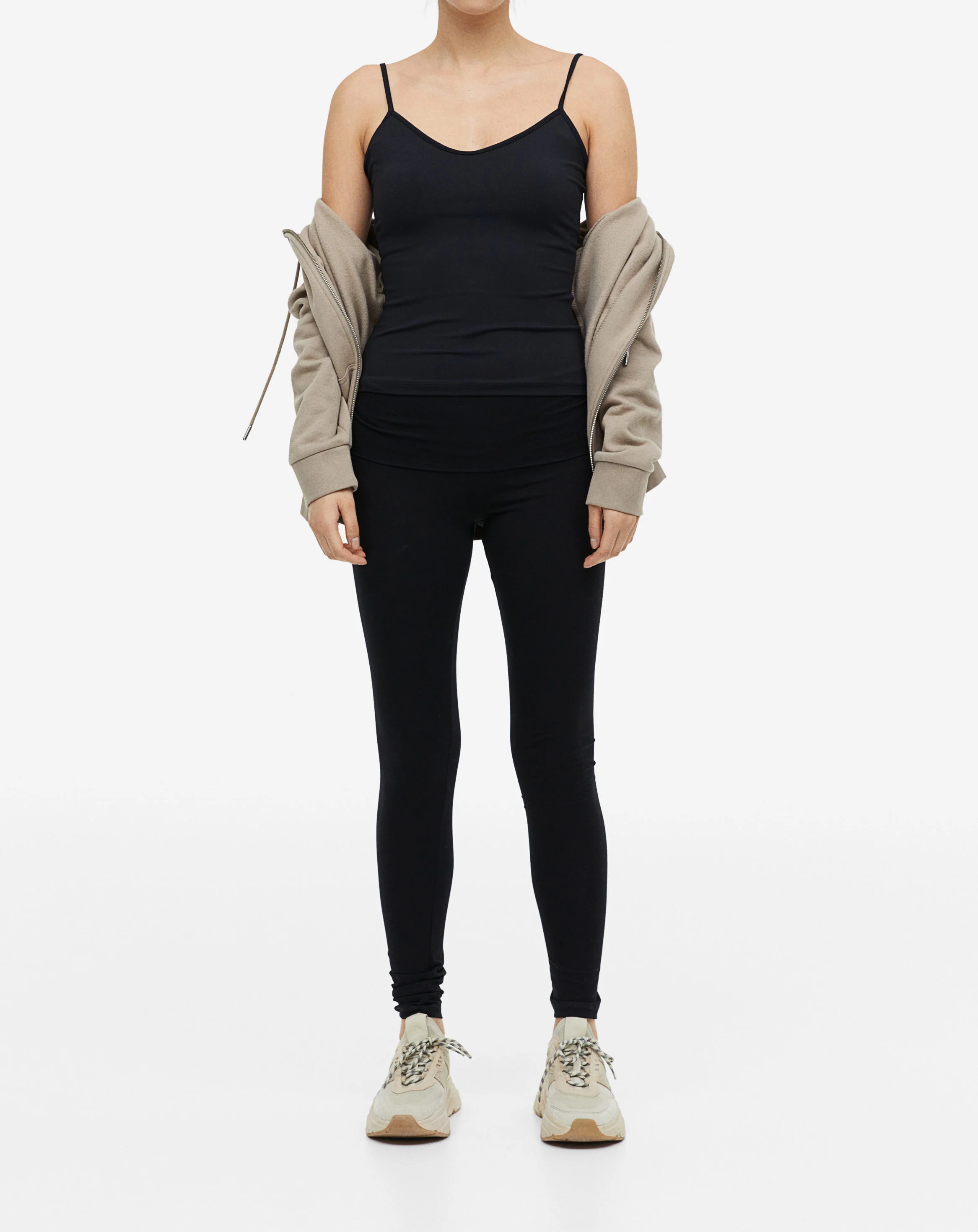 Womens High Waisted Before After Maternity Leggings - Image 11