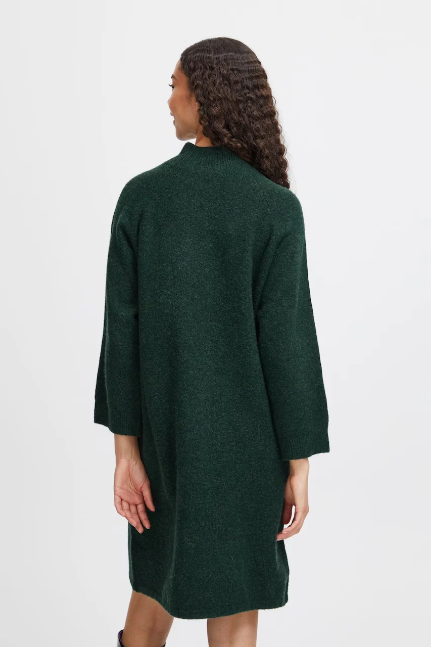Womens Knee Long Knitted Sweater Dress - Image 14