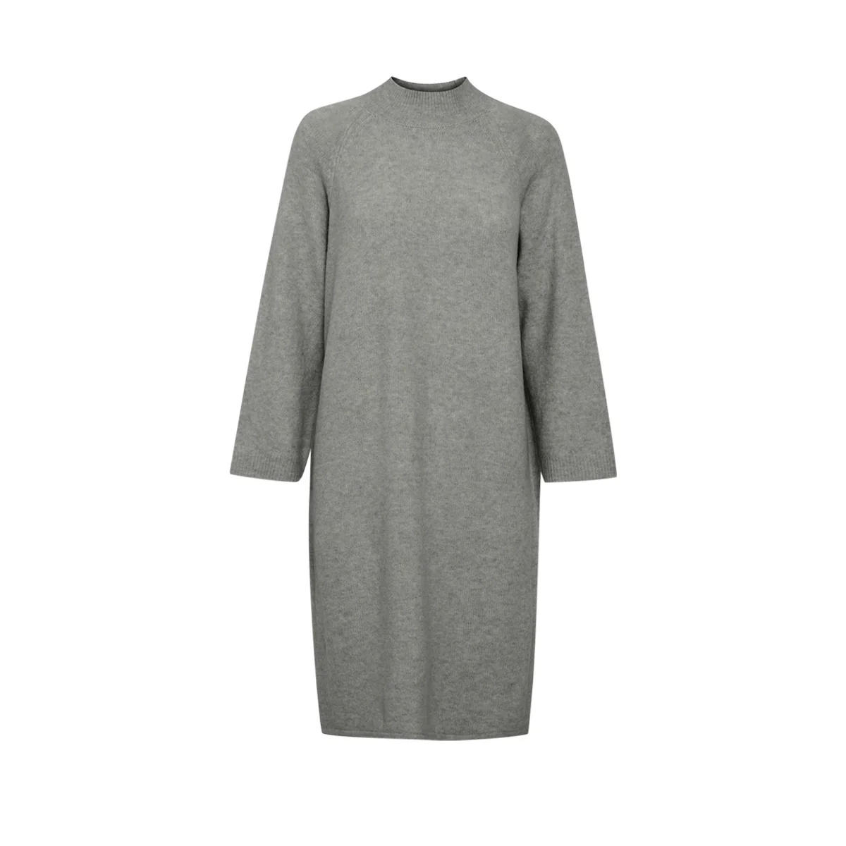 Womens Knee Long Knitted Sweater Dress - Image 9