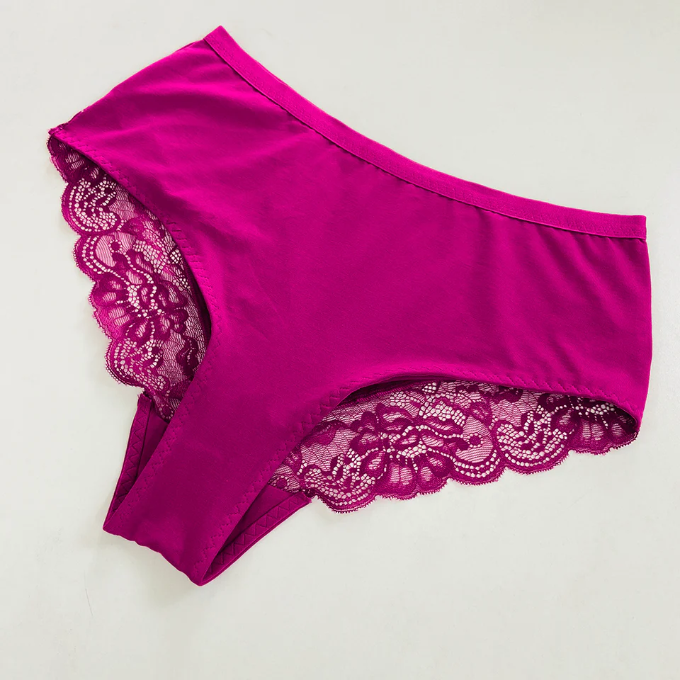 Womens Premium High Waisted Lace Full Back Cover Panty - Image 16